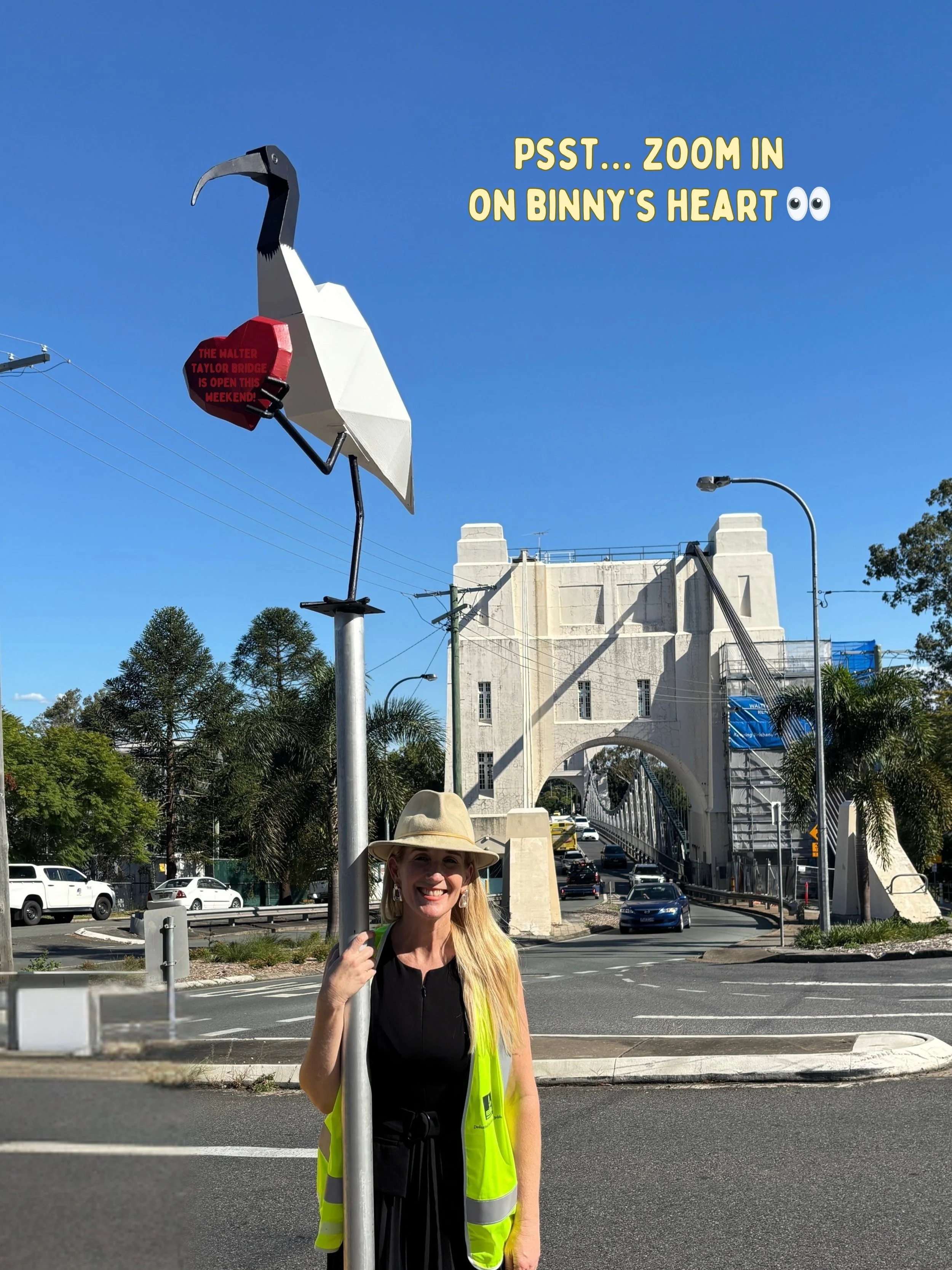 Speaking from the heart &hearts;️ Walter (Binny) is sharing the good word 👏✨

The Walter Taylor Bridge is open to vehicles this weekend, with all structural works completed ahead of schedule, last weekend. Thanks to the incredible efforts of the Cou