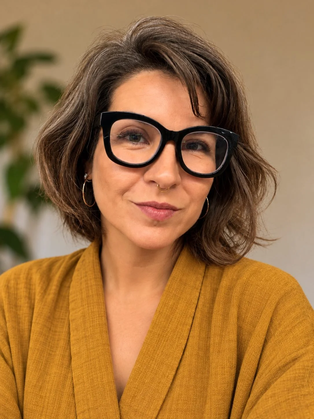 Ananda Quadros, Brazilian-Canadian textile artist and co-host of the Women Who Run With the Wolves reading and stitching circle