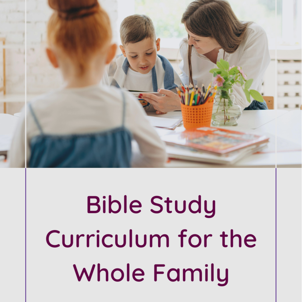 A simple open and go Bible Study where the whole family can learn the same topics and ideas, but at their level. Click to read honest review and how we use it in our homeschool. 