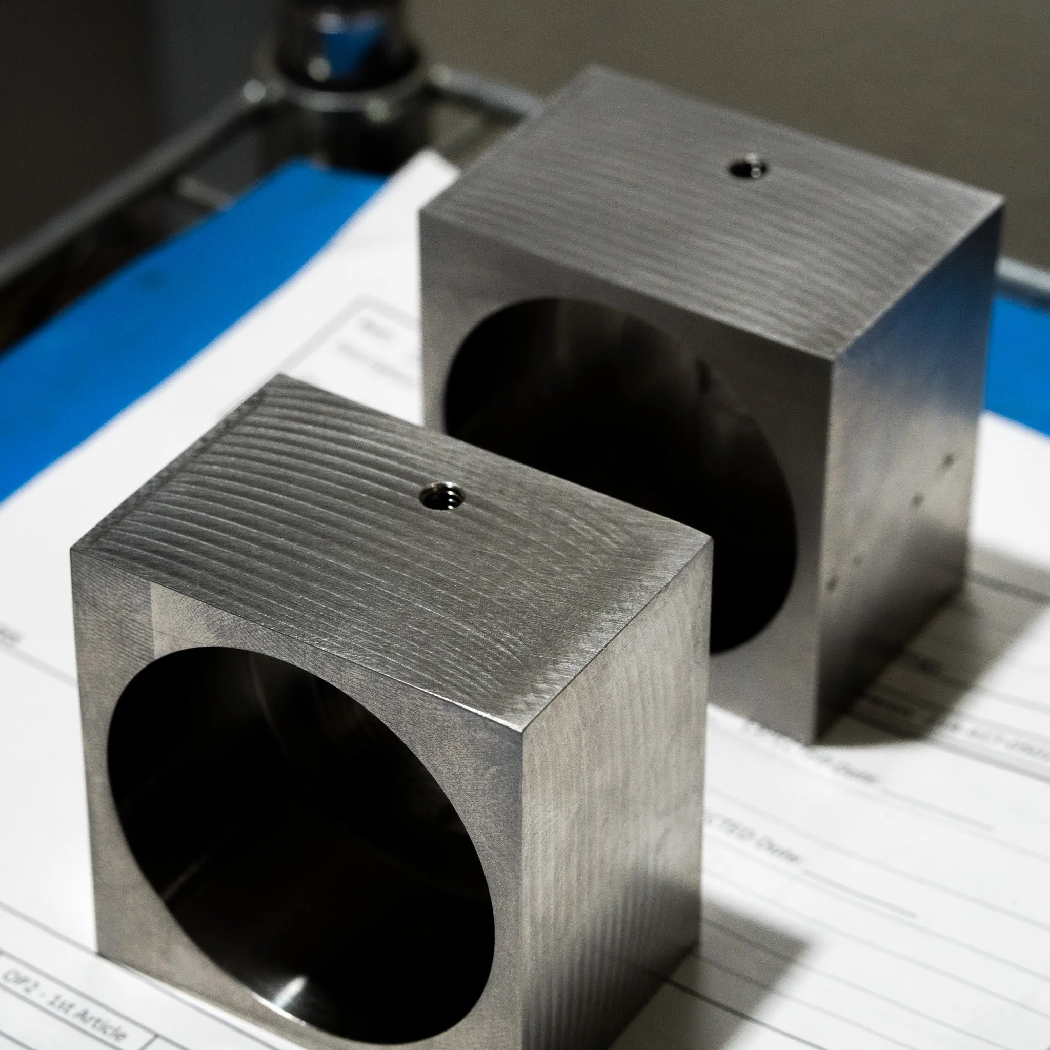 Hardened metal aerospace bearings with mirror finish