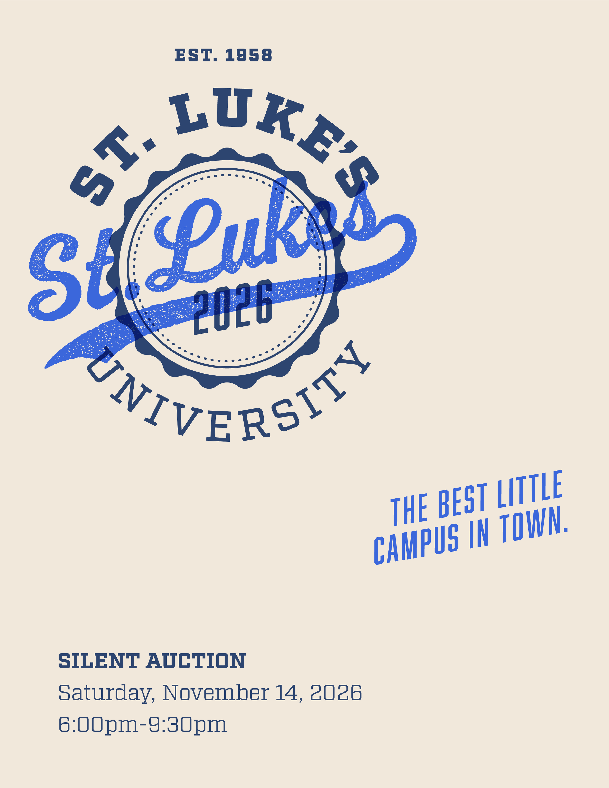 Silent Auction - St. Luke's University Theme