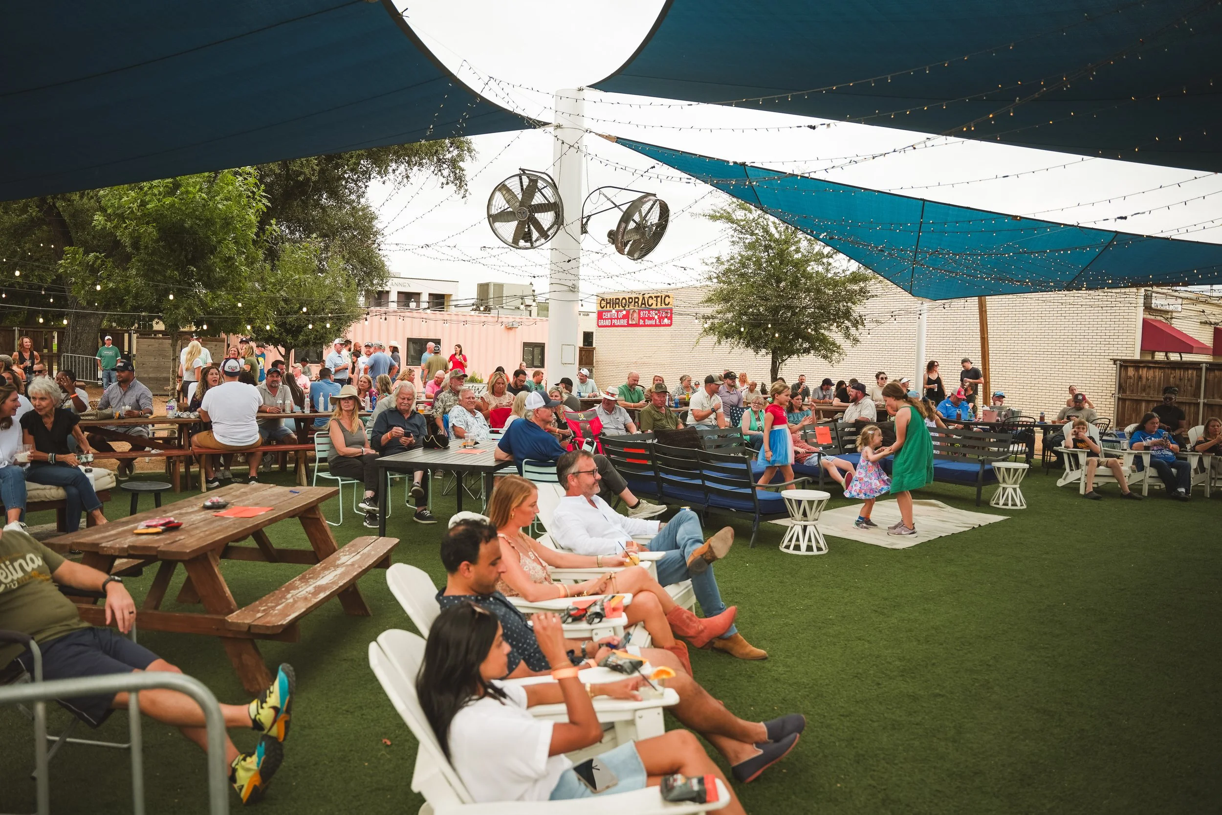 The lawn at Zavala's Bash