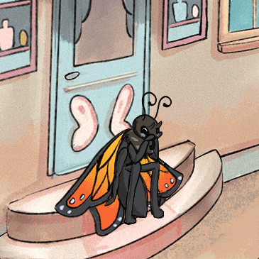 Minnie, the teenage monarch butterfly