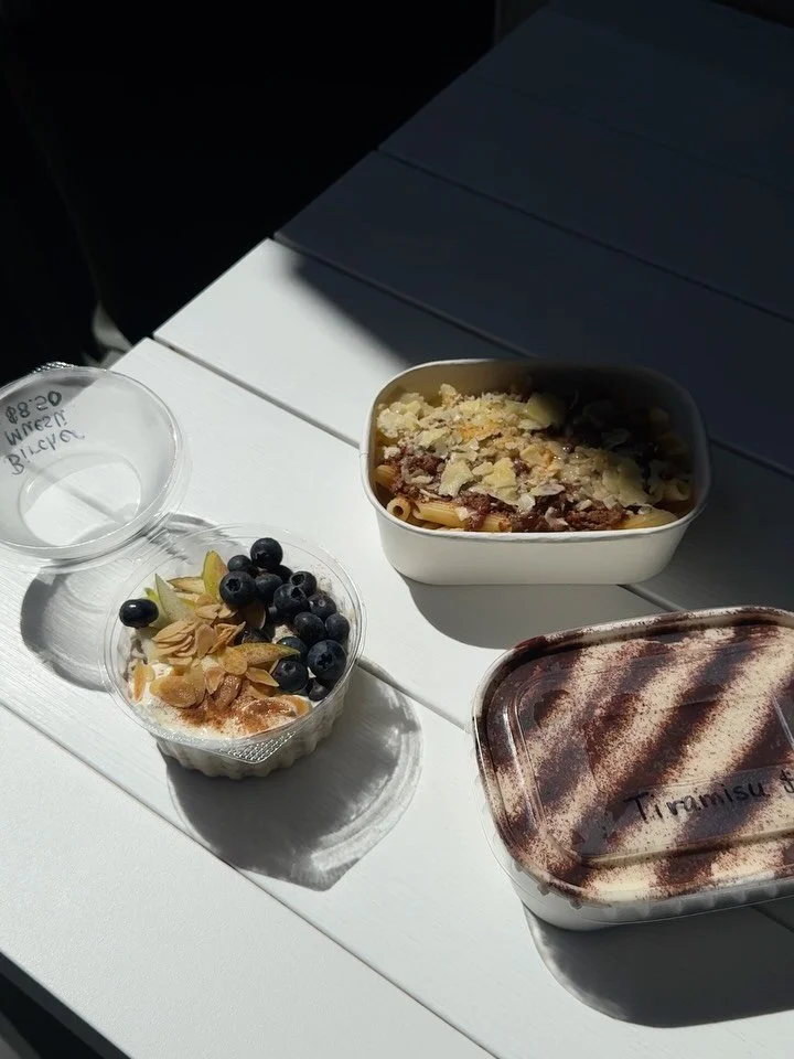 Breakfast, lunch/dinner &amp; dessert, sorted.

Available from the cafe or reception after hours.