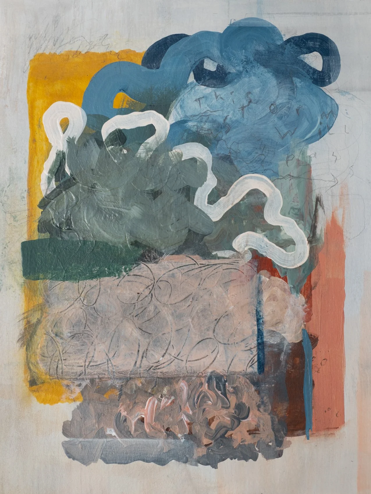 This Storm Will Pass No. 2 / Acrylic on Paper, 11x14" (Sold)