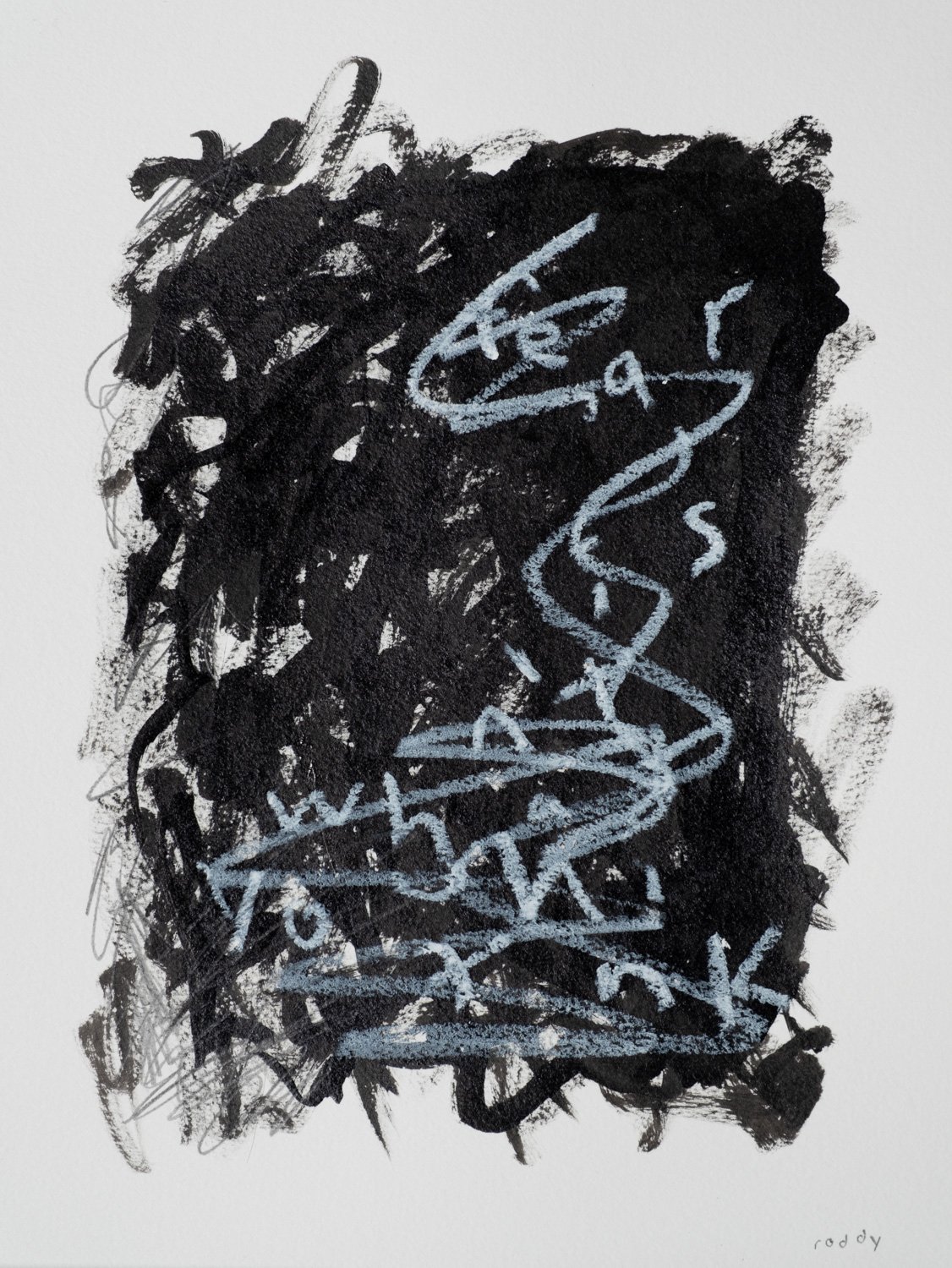 Fear Isn't / Mixed Media on Paper, 9x12