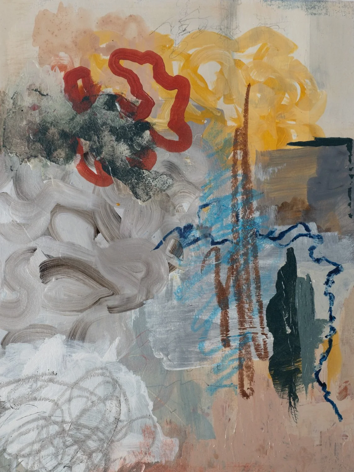 Random Acts / Mixed Media on Paper, 11x14"