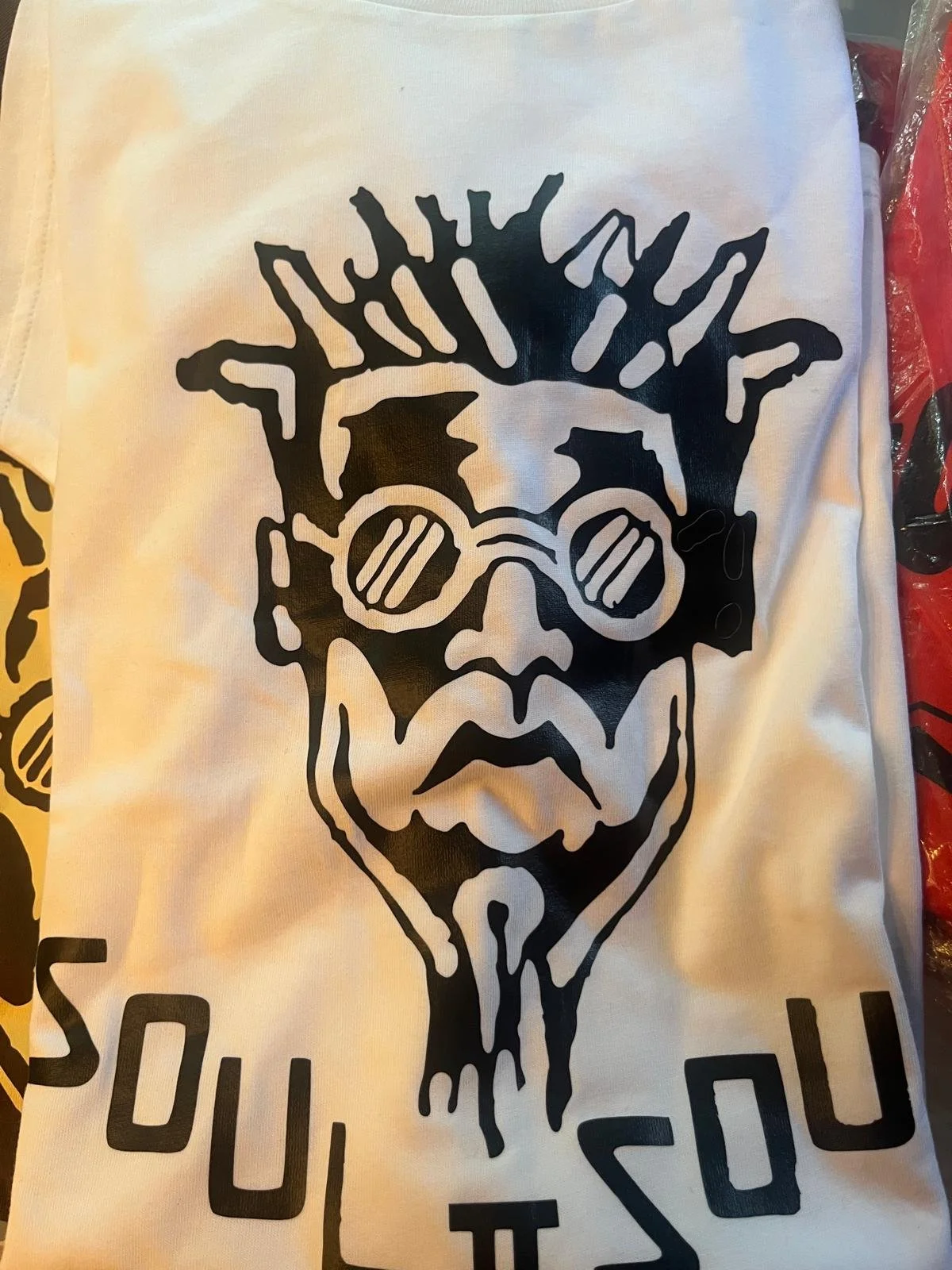 Classic 'Funki Dred' T Shirt White/black
