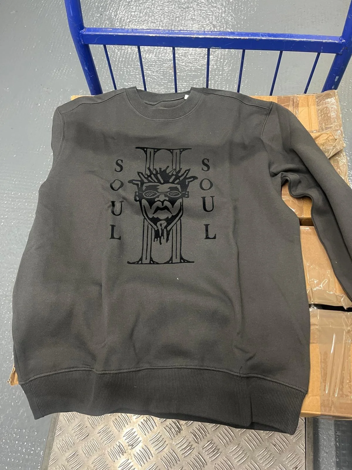 Classic SIIS 'Funki Dred' Sweatshirt Slate Grey