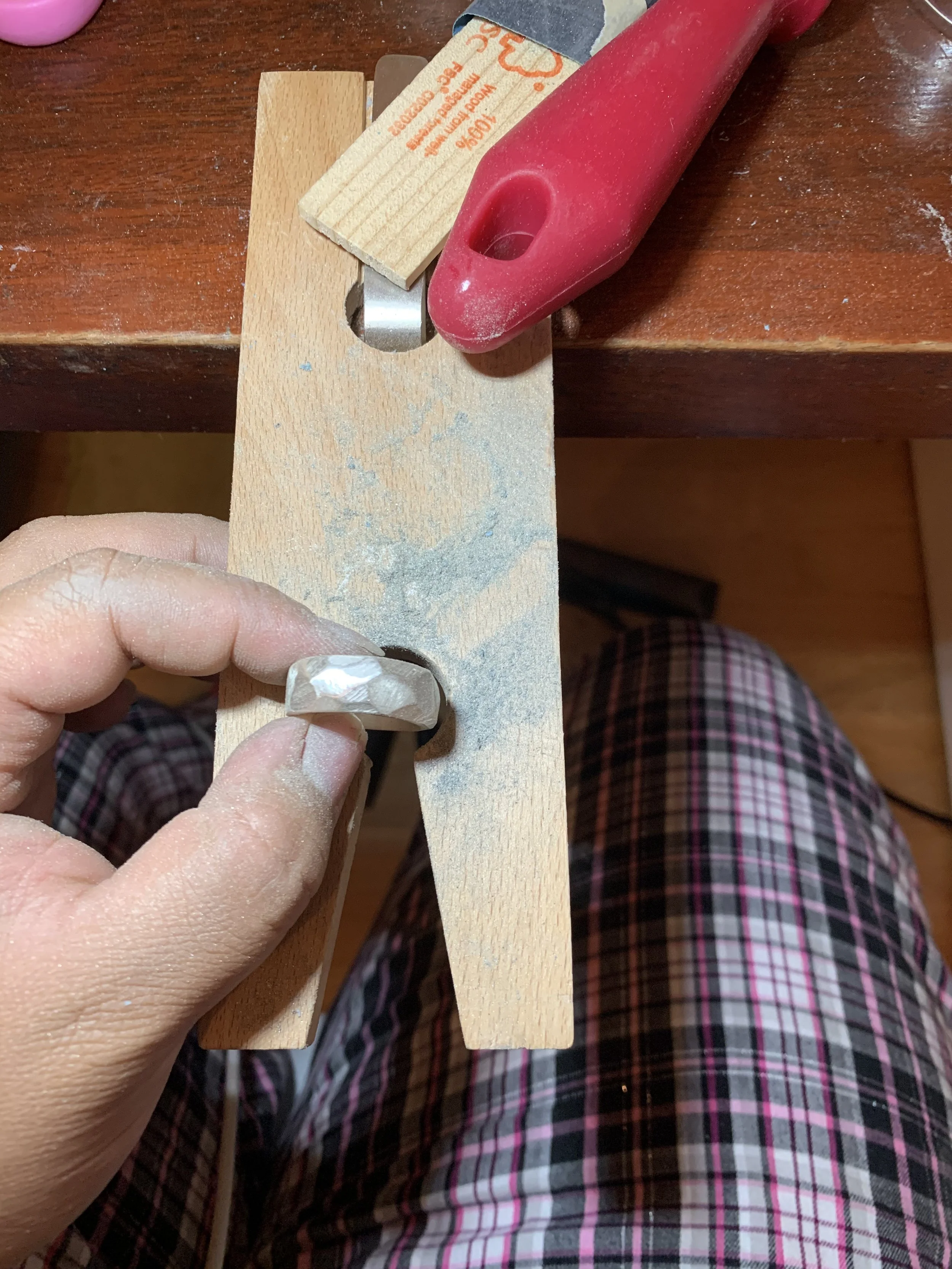 Wax Carved Rock Ring