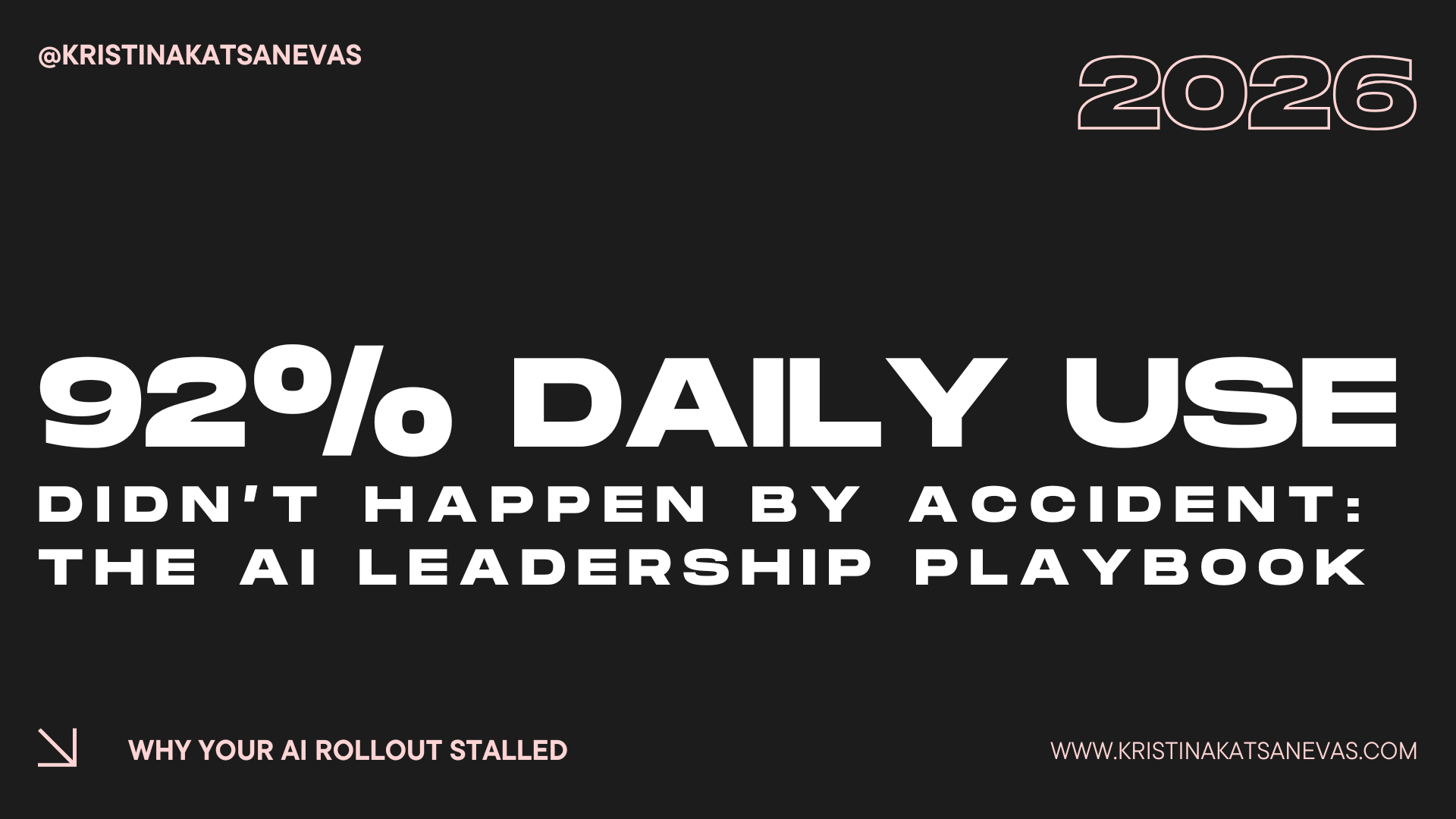 The 92% Lesson: AI Adoption Is a Leadership Problem (Not a Tech Problem)