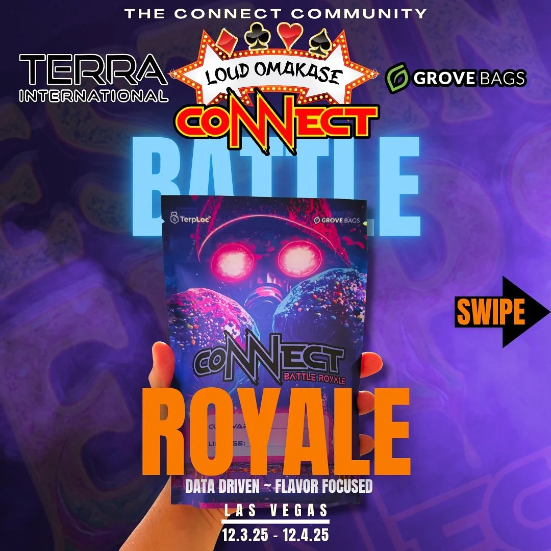 🔥12/3/25 BATTLE ROYALE: CLASH OF THE CULTIVARS x LOUD OMAKASE DINNER 🔥
Presented by Terra International &amp; The CoNNect Community

🎴 Data Driven ~ Flavor Focused
On Wednesday, December 3rd, 2025, Las Vegas becomes the epicenter of cannabis cultu