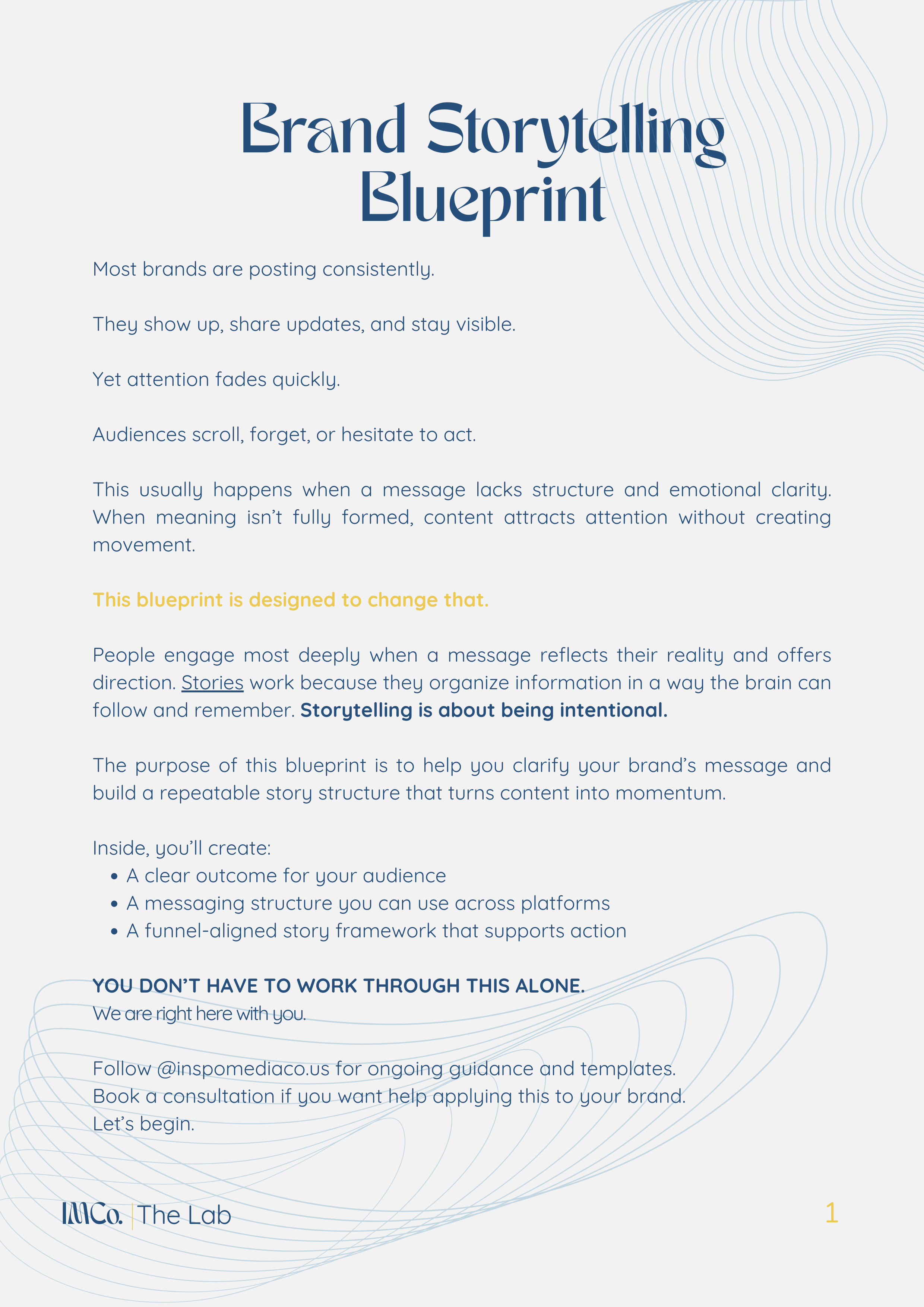 Brand Storytelling Blueprint