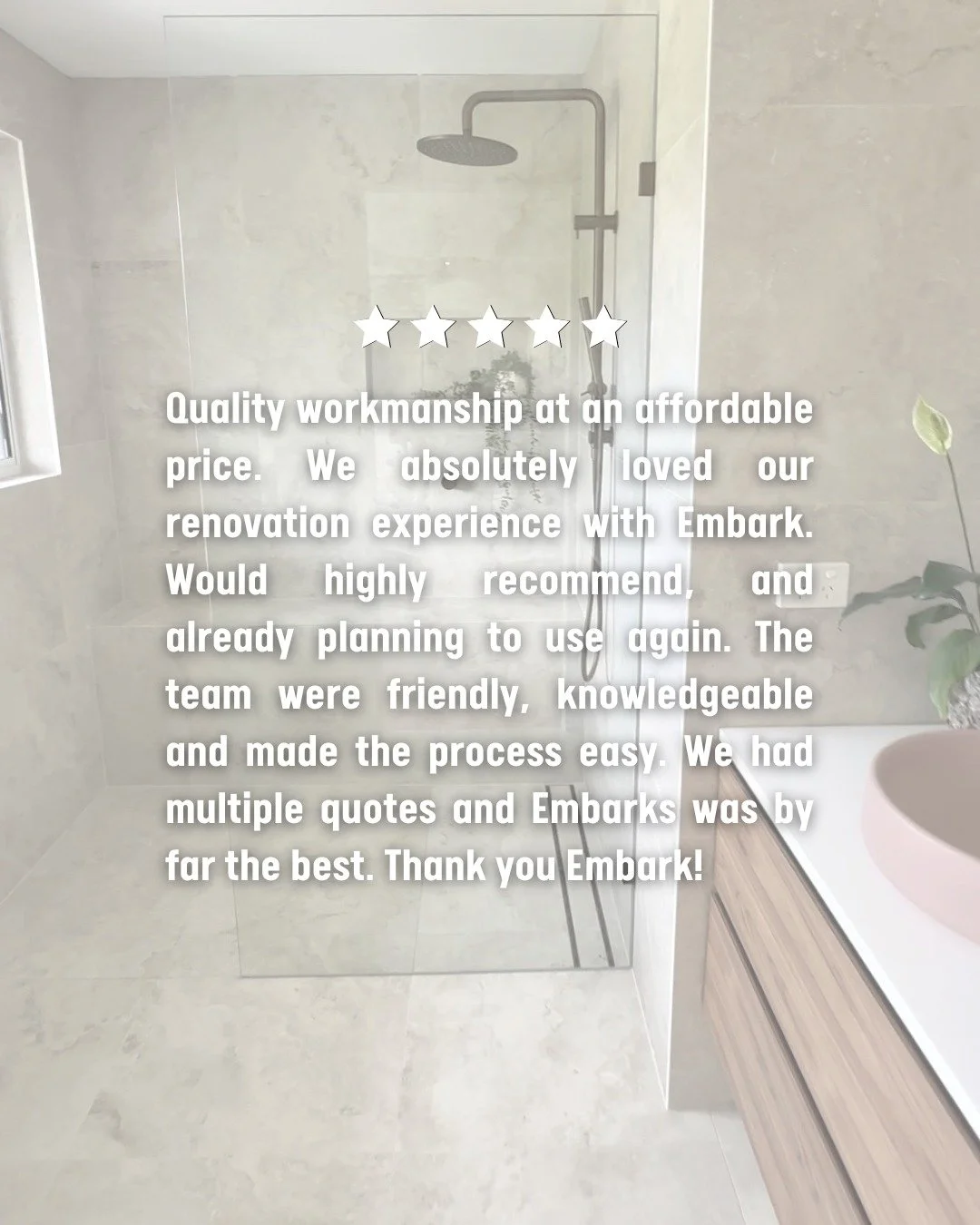 Another happy client! ✨🏡

We&rsquo;re so grateful for this kind review and even more thrilled that our clients loved their renovation experience with us! It was a pleasure bringing their vision to life with a full kitchen, main bathroom, and ensuite