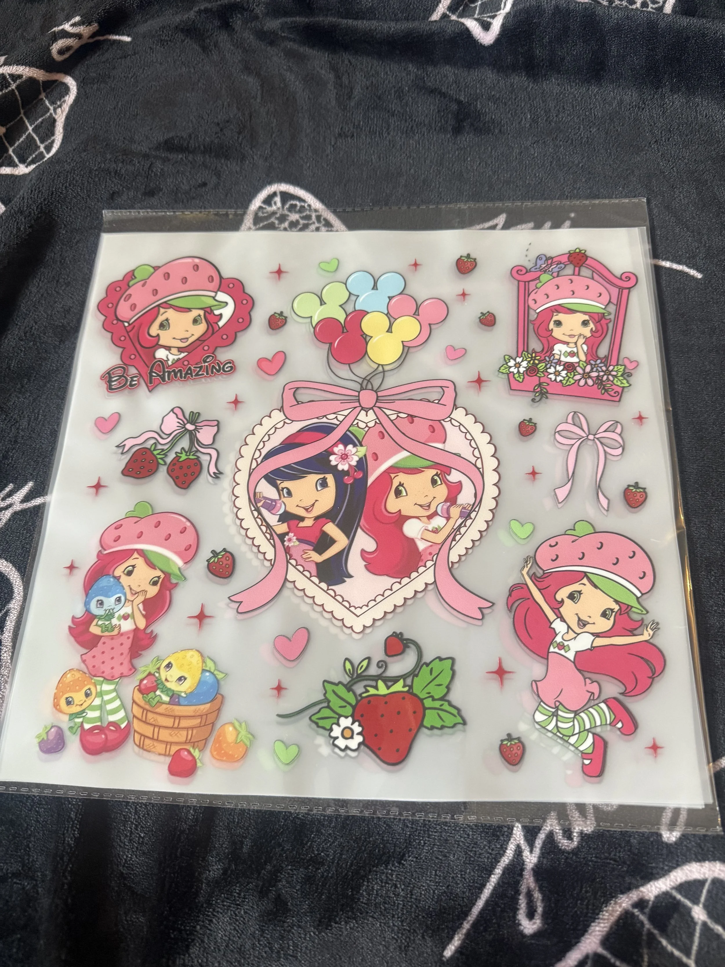 Strawberry Shortcake 11inch DTF Transfer