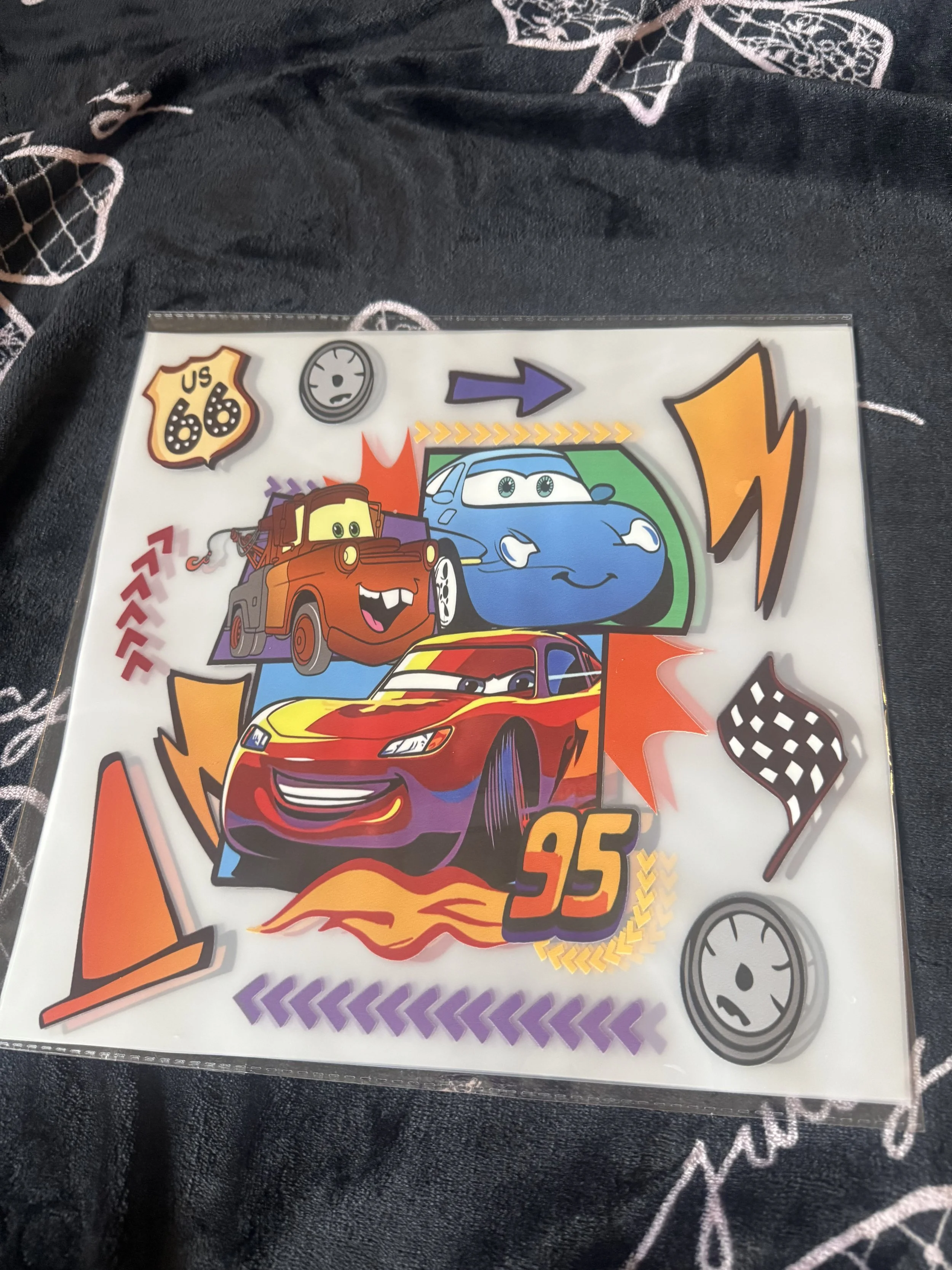 Cars 11inch DTF Transfer
