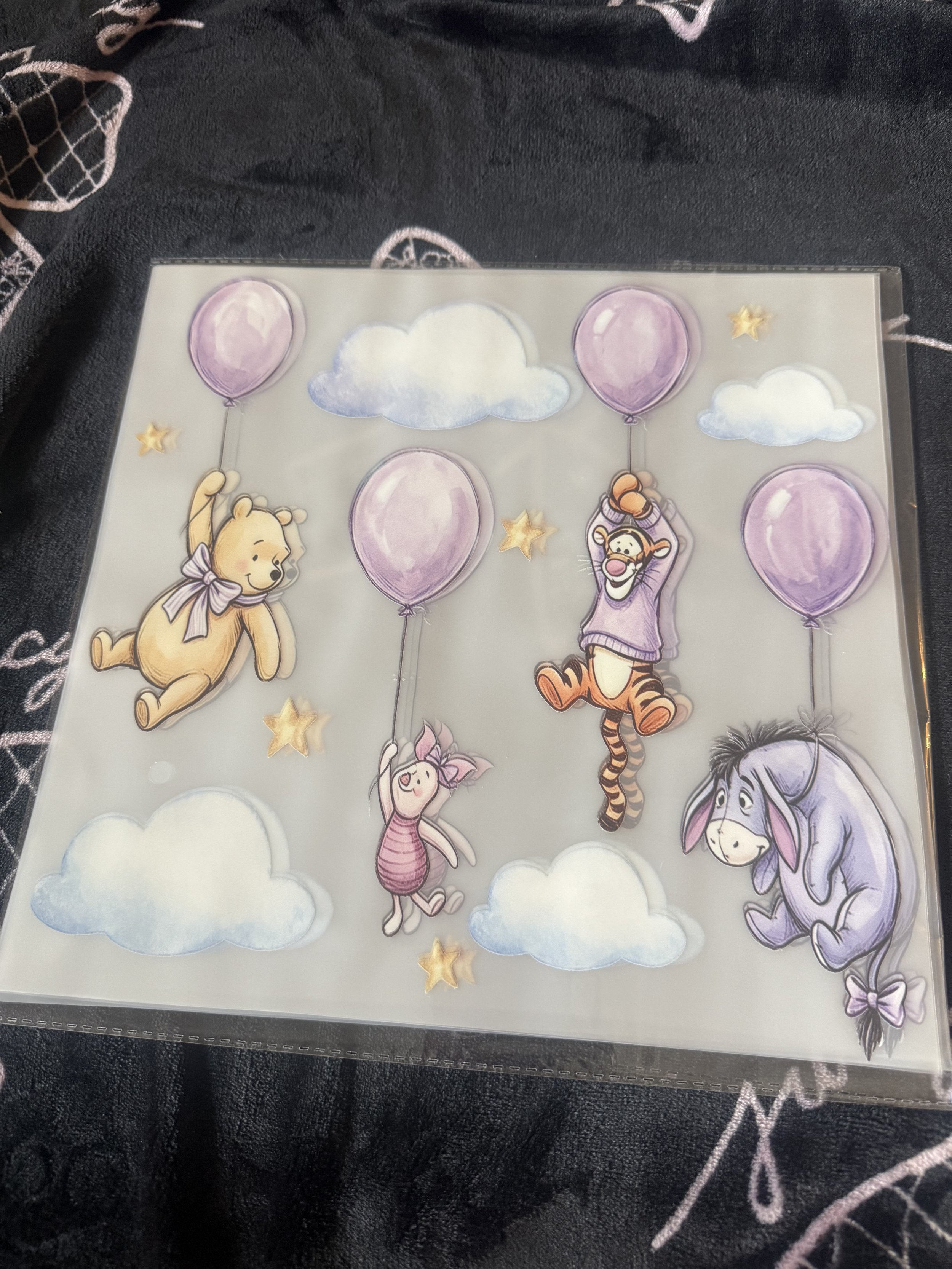 Pooh bear 11inch DTF Transfer