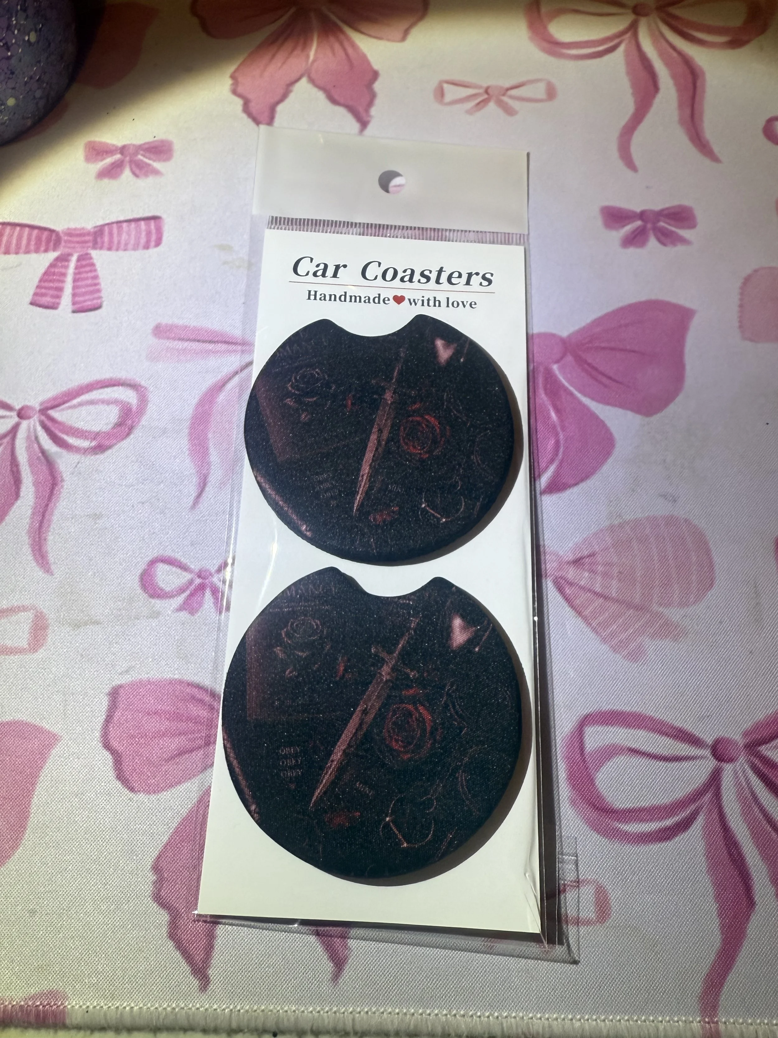 Dark Romance car coaster