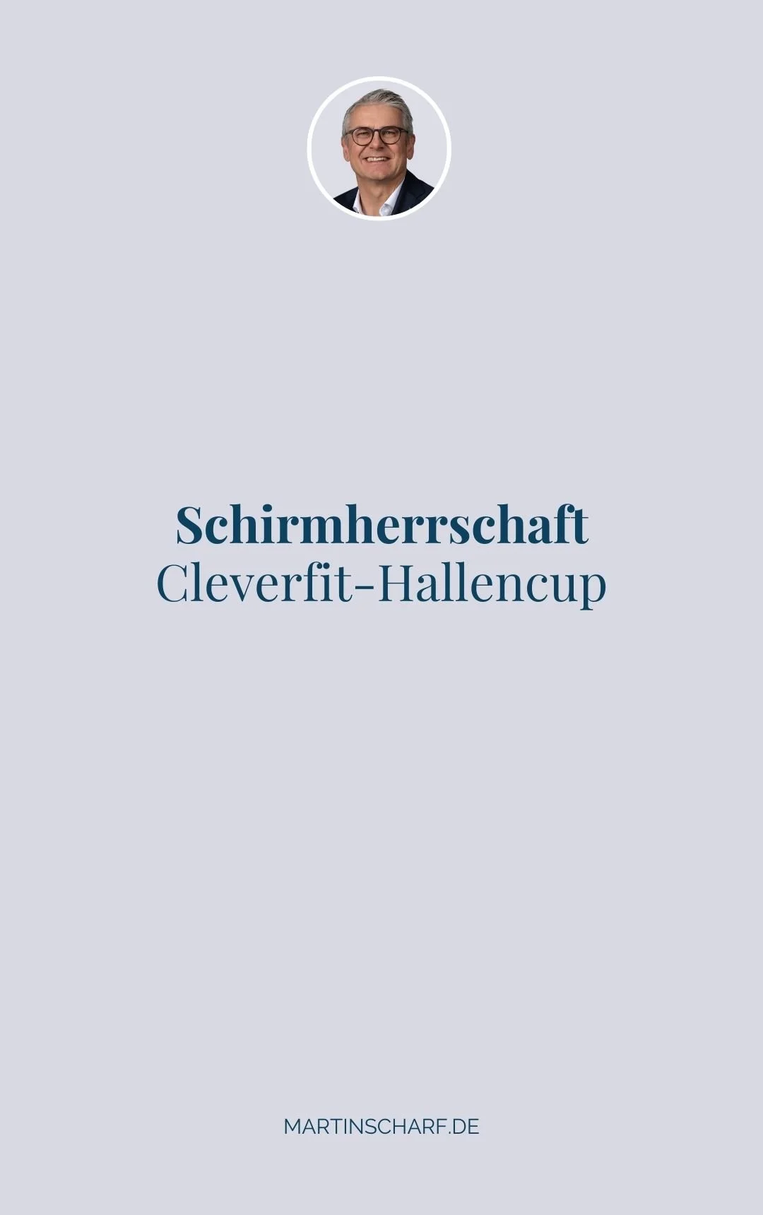 Schirmherrschaft für den 2. Cleverfit-Hallencup Schwandorf