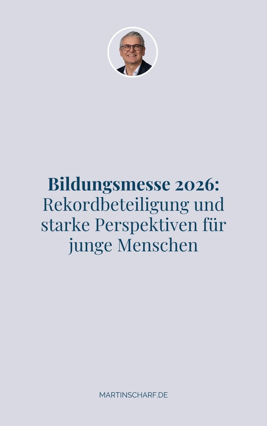 Bildungsmesse 2026: Rekordbeteiligung und starke Perspektiven für junge Menschen