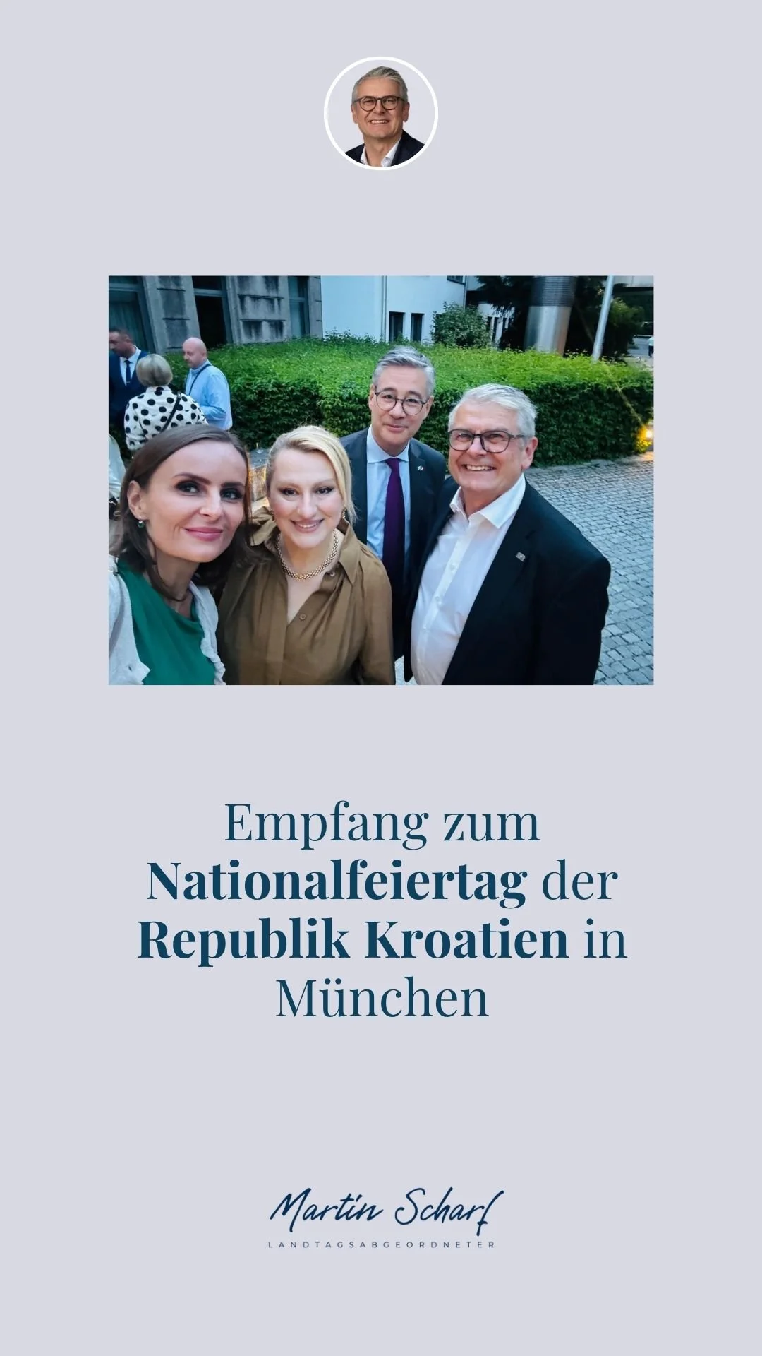 Empfang zum Nationalfeiertag der Republik Kroatien in München