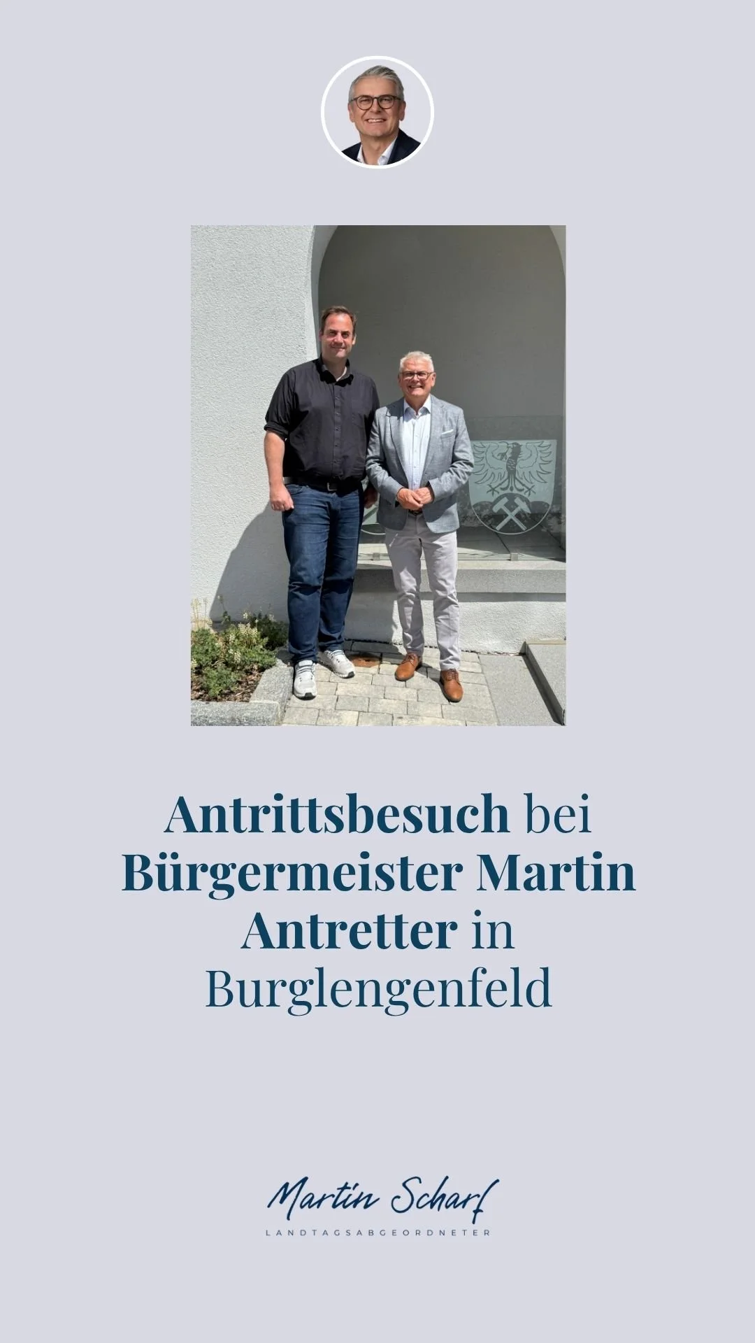 Antrittsbesuch bei Bürgermeister Martin Antretter in Burglengenfeld