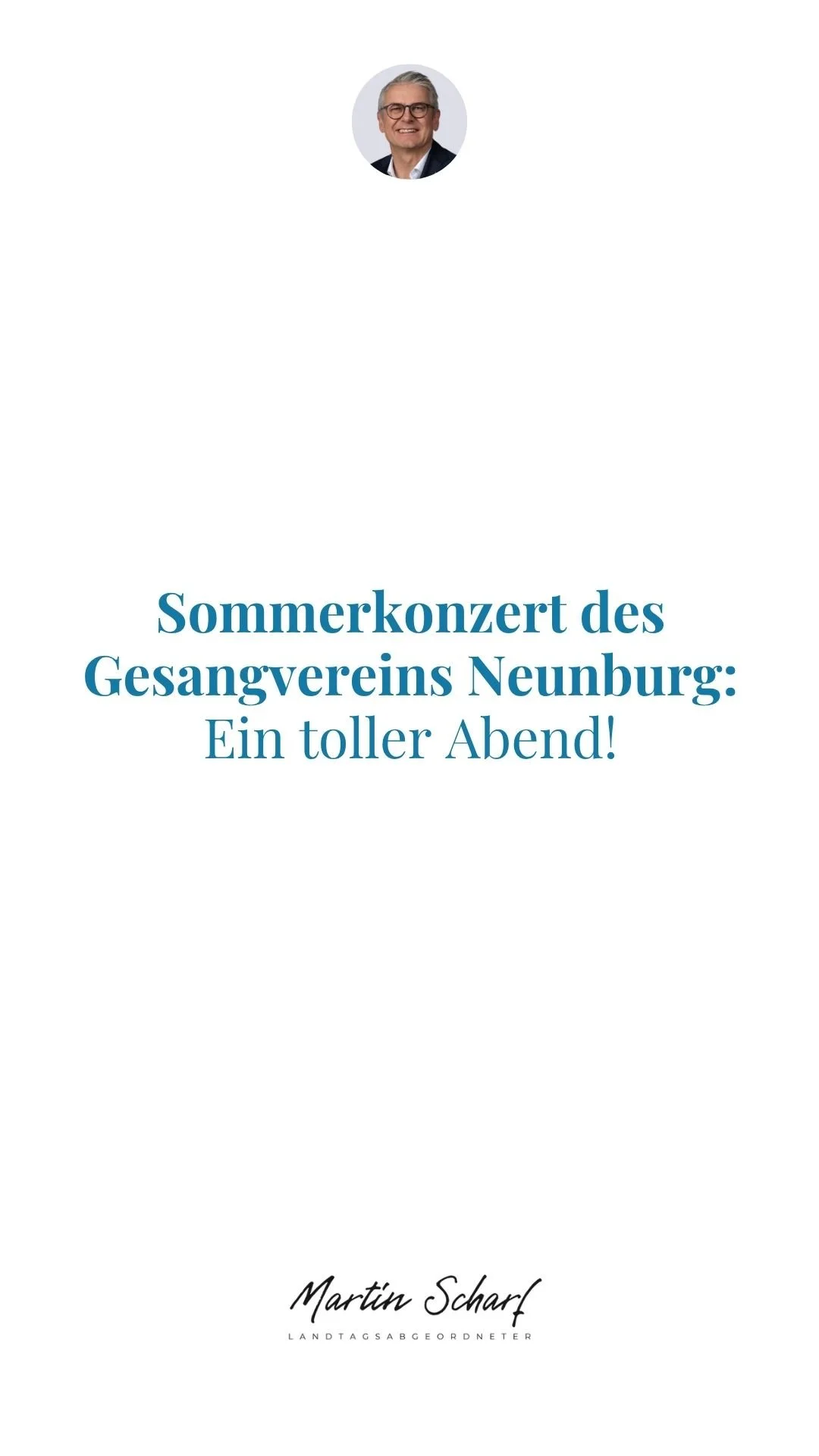 Sommerkonzert des Gesangvereins Neunburg: Ein toller Abend!