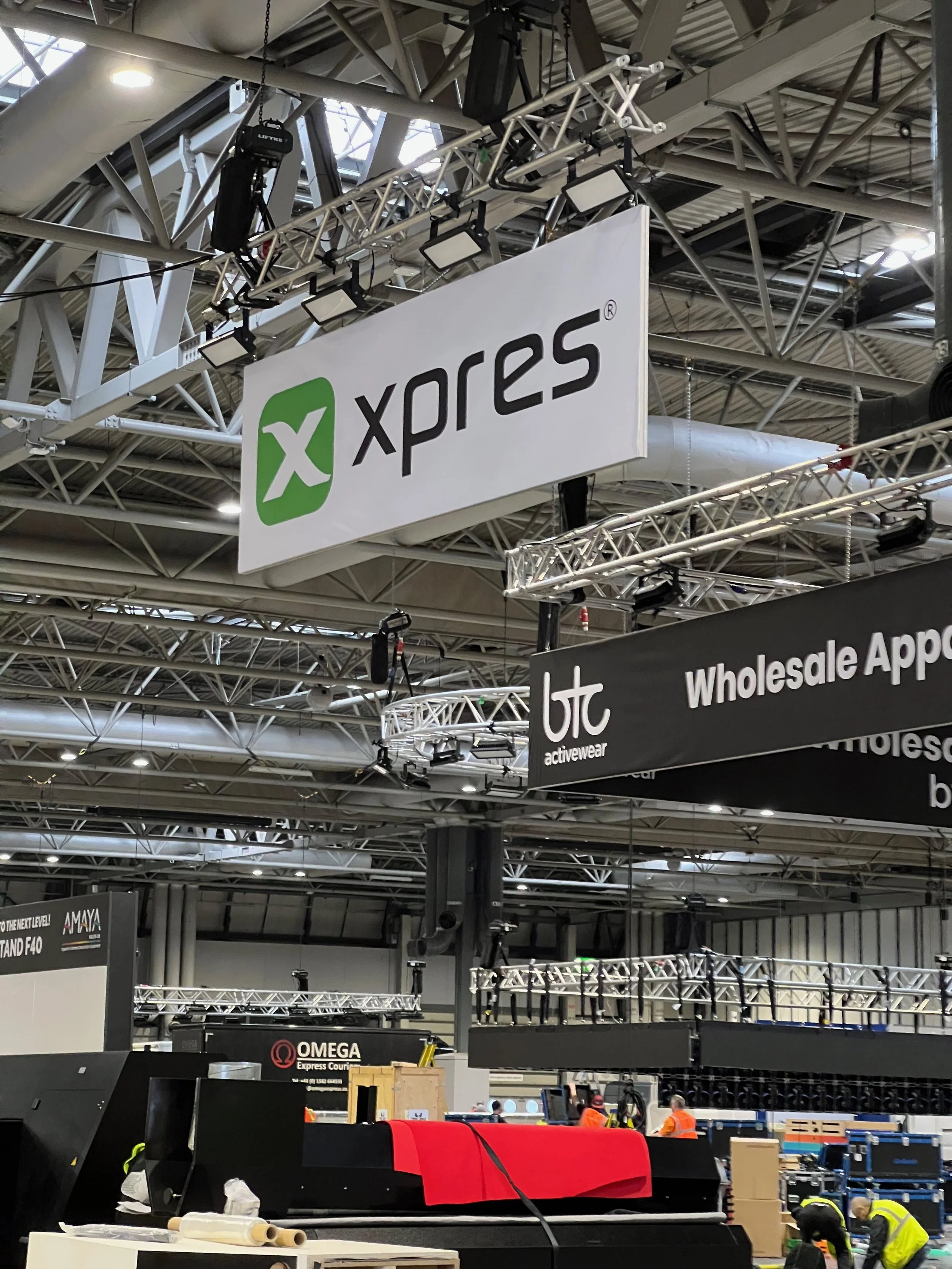 Overhead signage for maximum visibility.