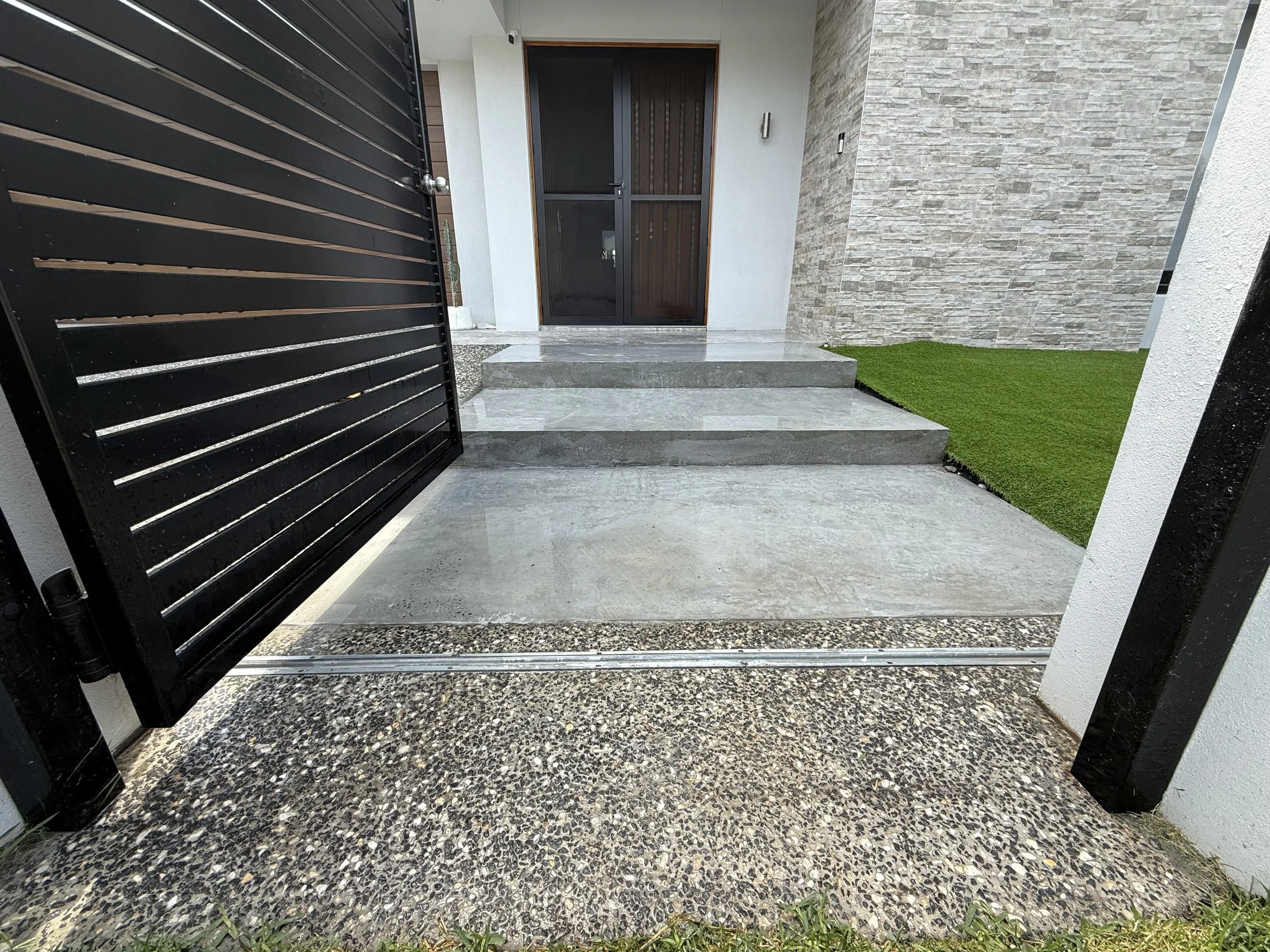 Modern patio slab with clean, durable finish in South East Queensland