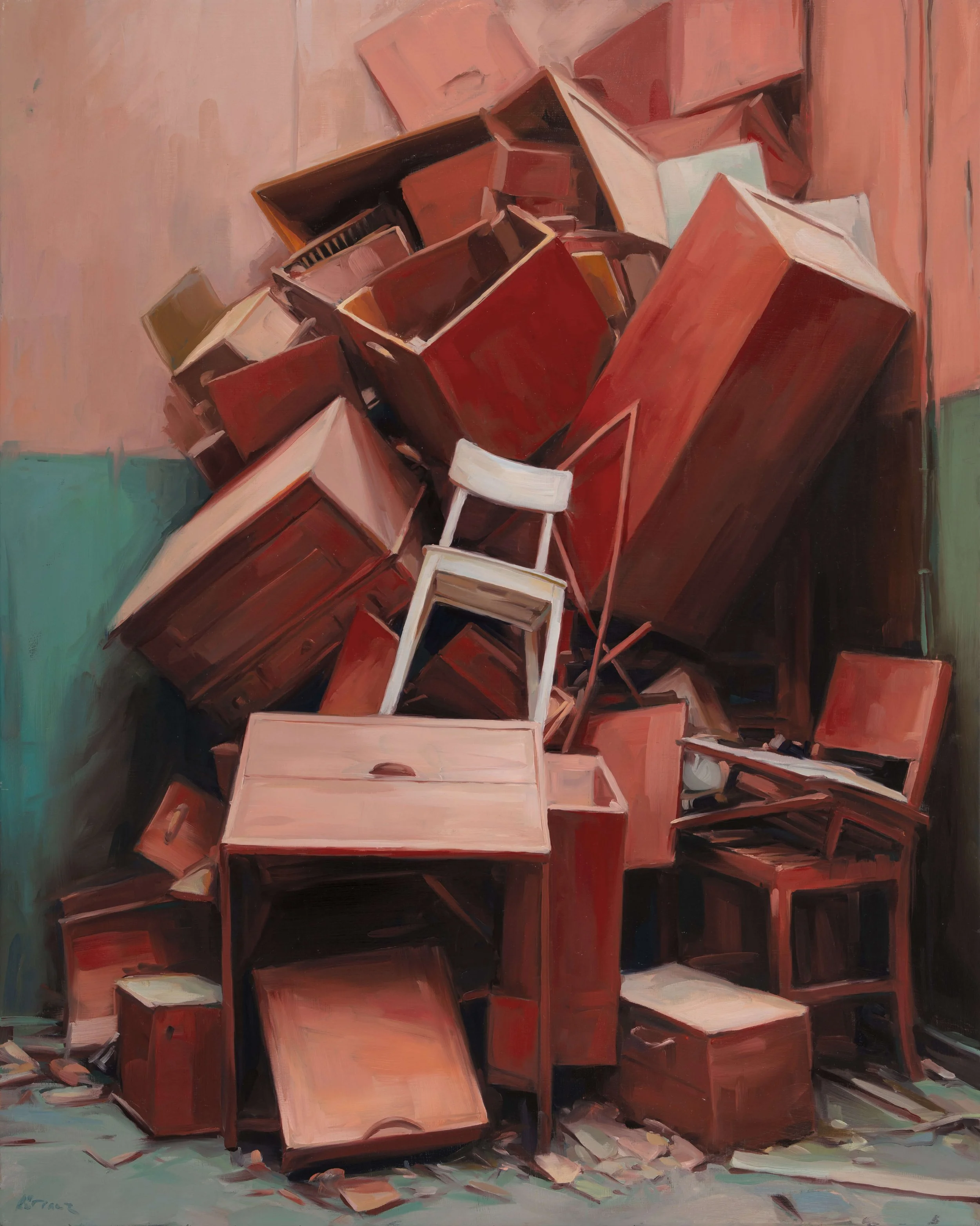 Status Intermedius No. 4 - 
oil on panel, 60 × 75 cm