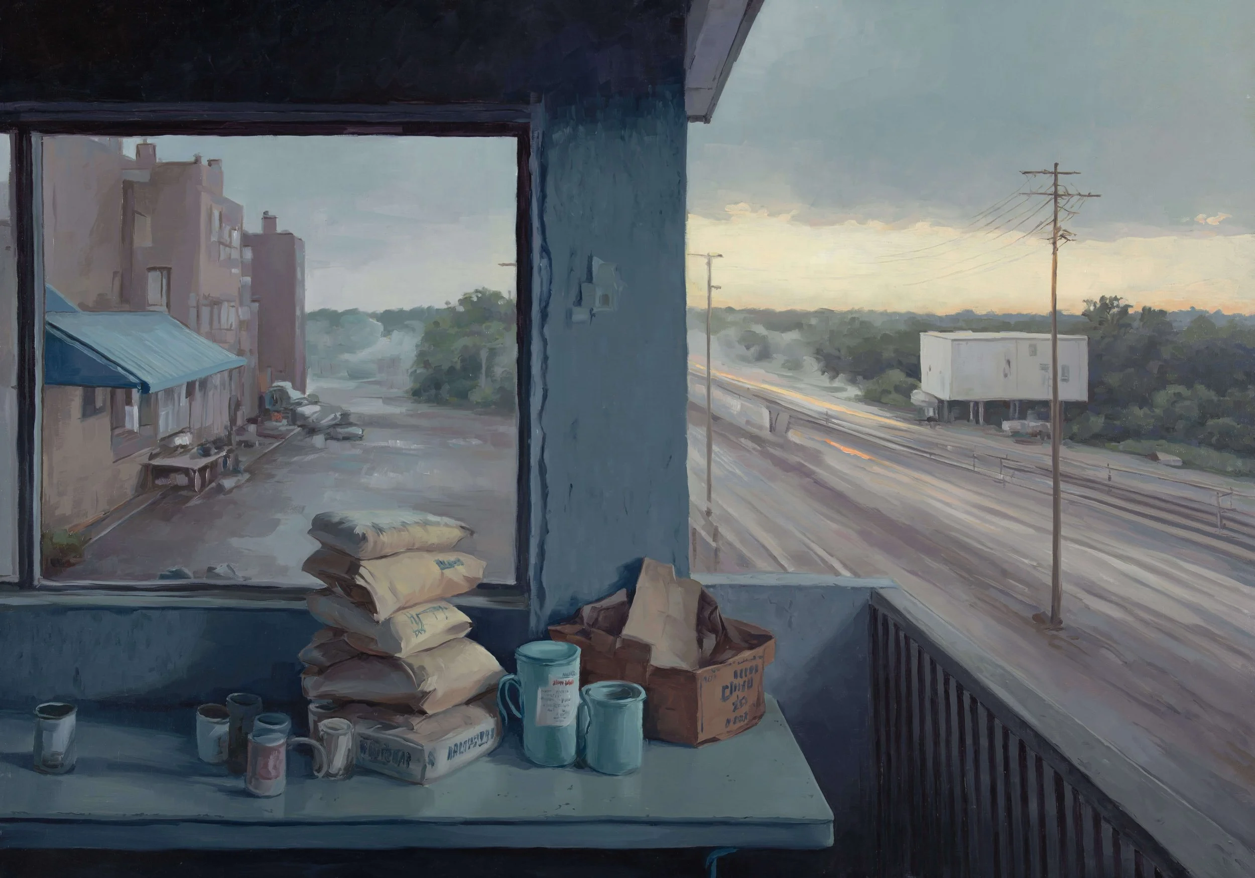 Vestigia Vitae No. 3 - oil on panel, 60 × 85 cm