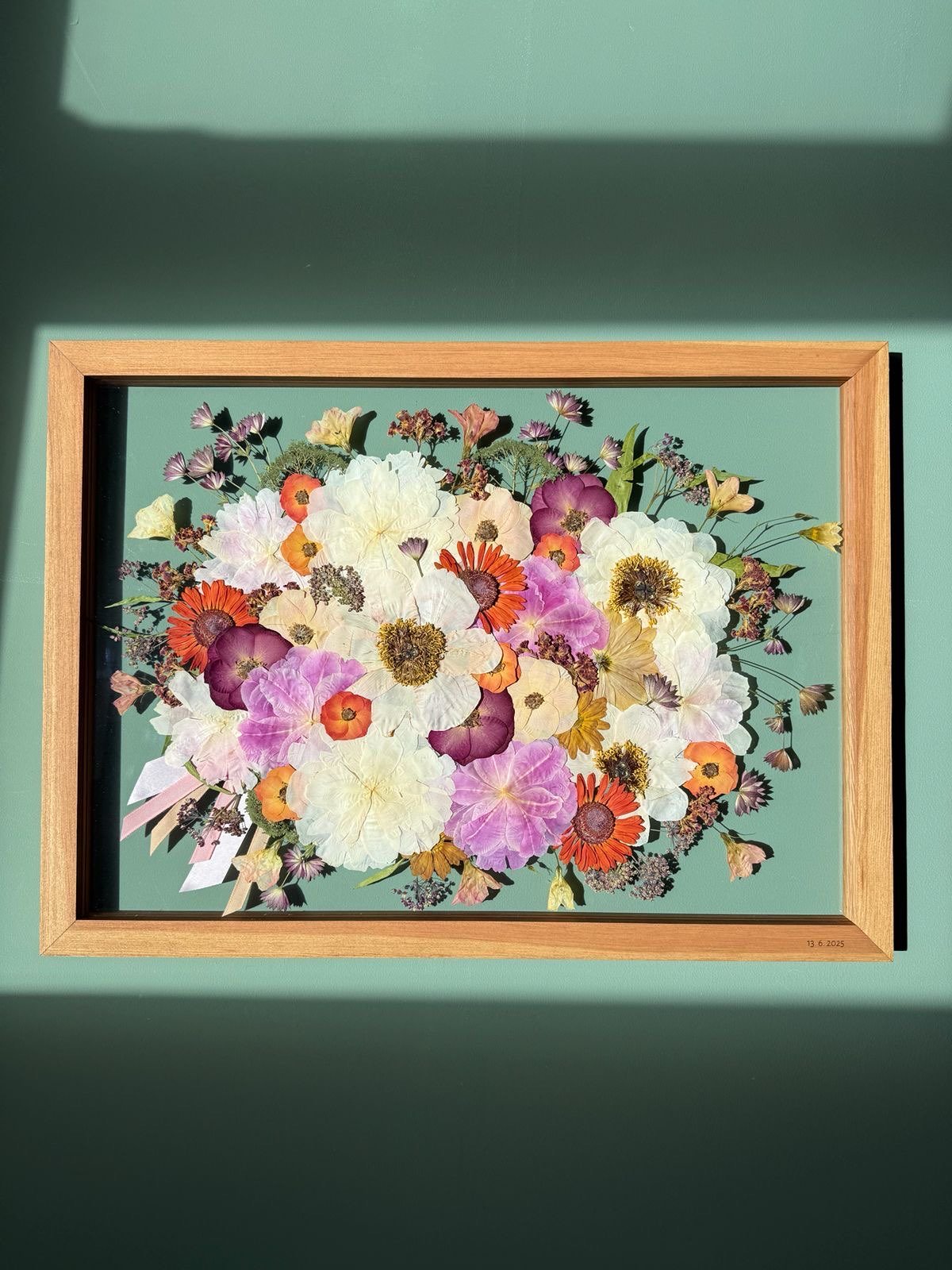 Květinový obraz ze smuteční kytice nebo vazby od Pohřebních průvodců