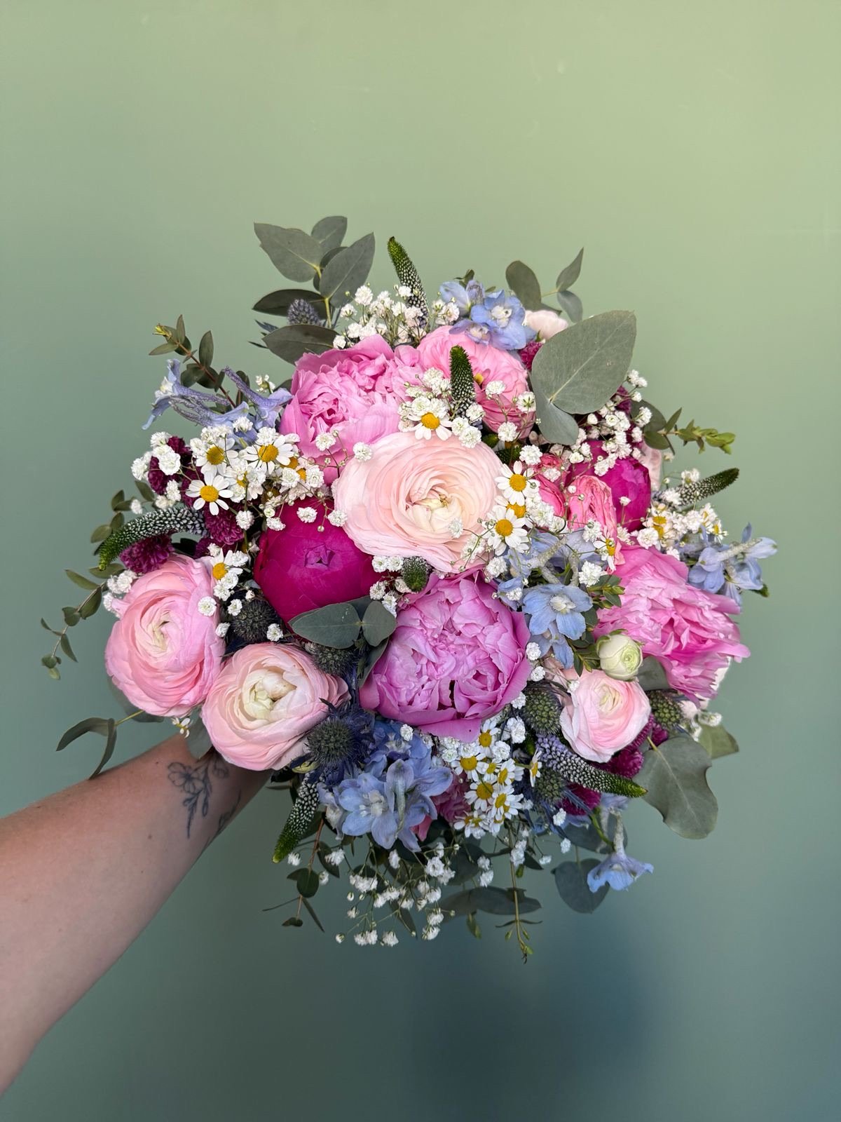 Květinový obraz ze smuteční kytice nebo vazby od Pohřebních průvodců