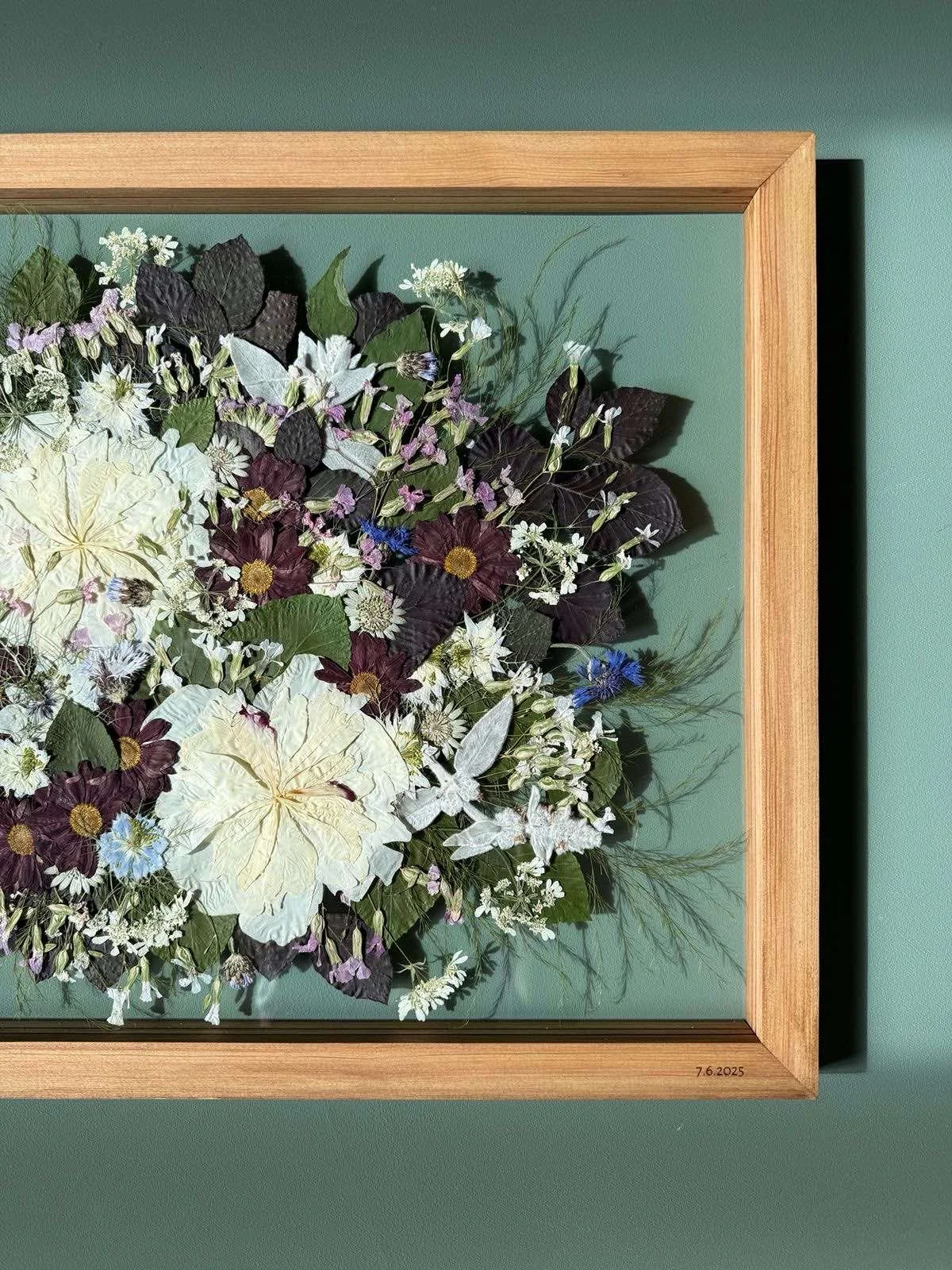 Květinový obraz ze smuteční kytice nebo vazby od Pohřebních průvodců