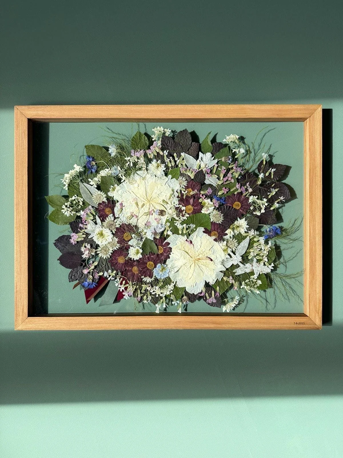 Květinový obraz ze smuteční kytice nebo vazby od Pohřebních průvodců