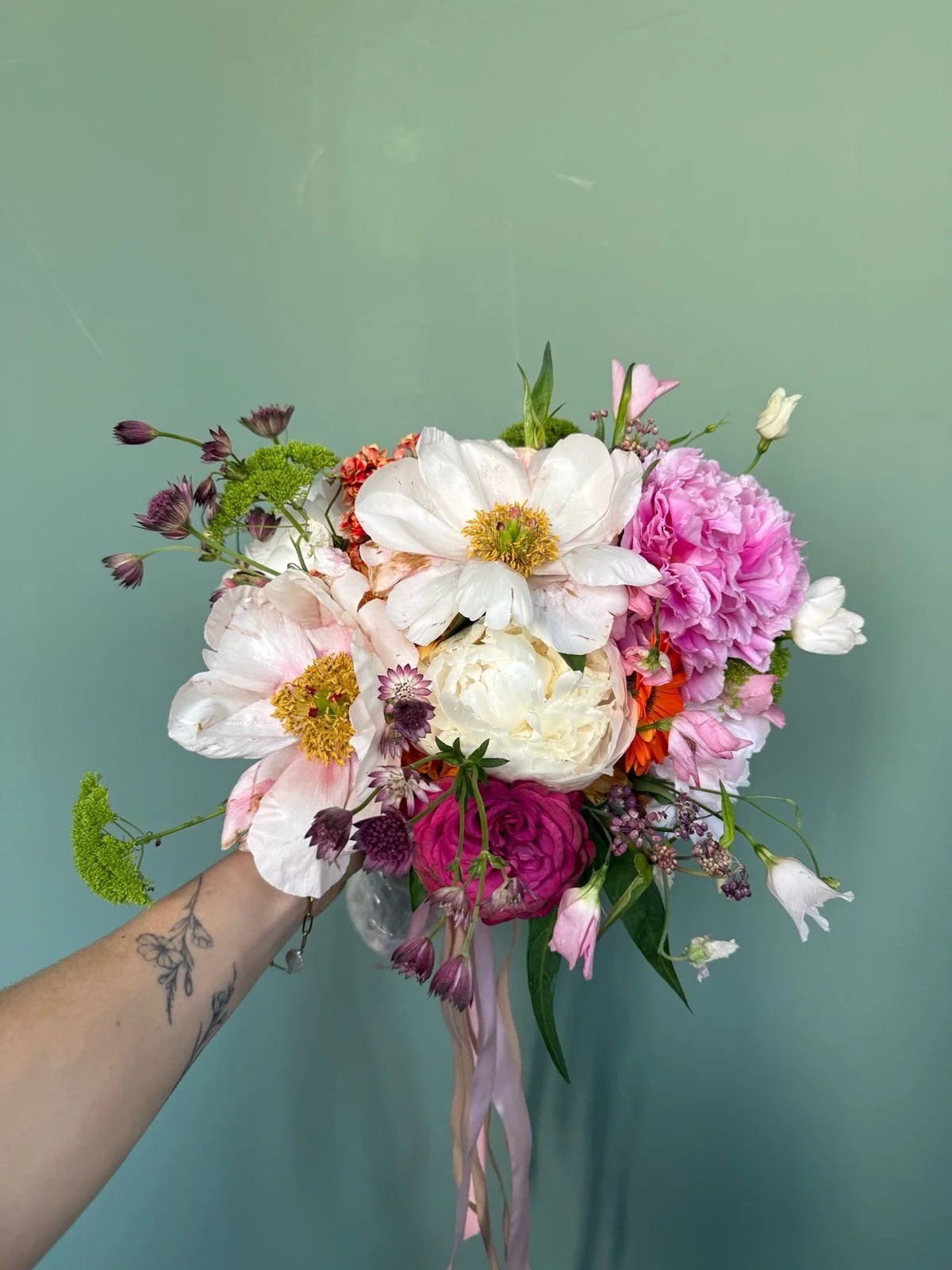 Květinový obraz ze smuteční kytice nebo vazby od Pohřebních průvodců