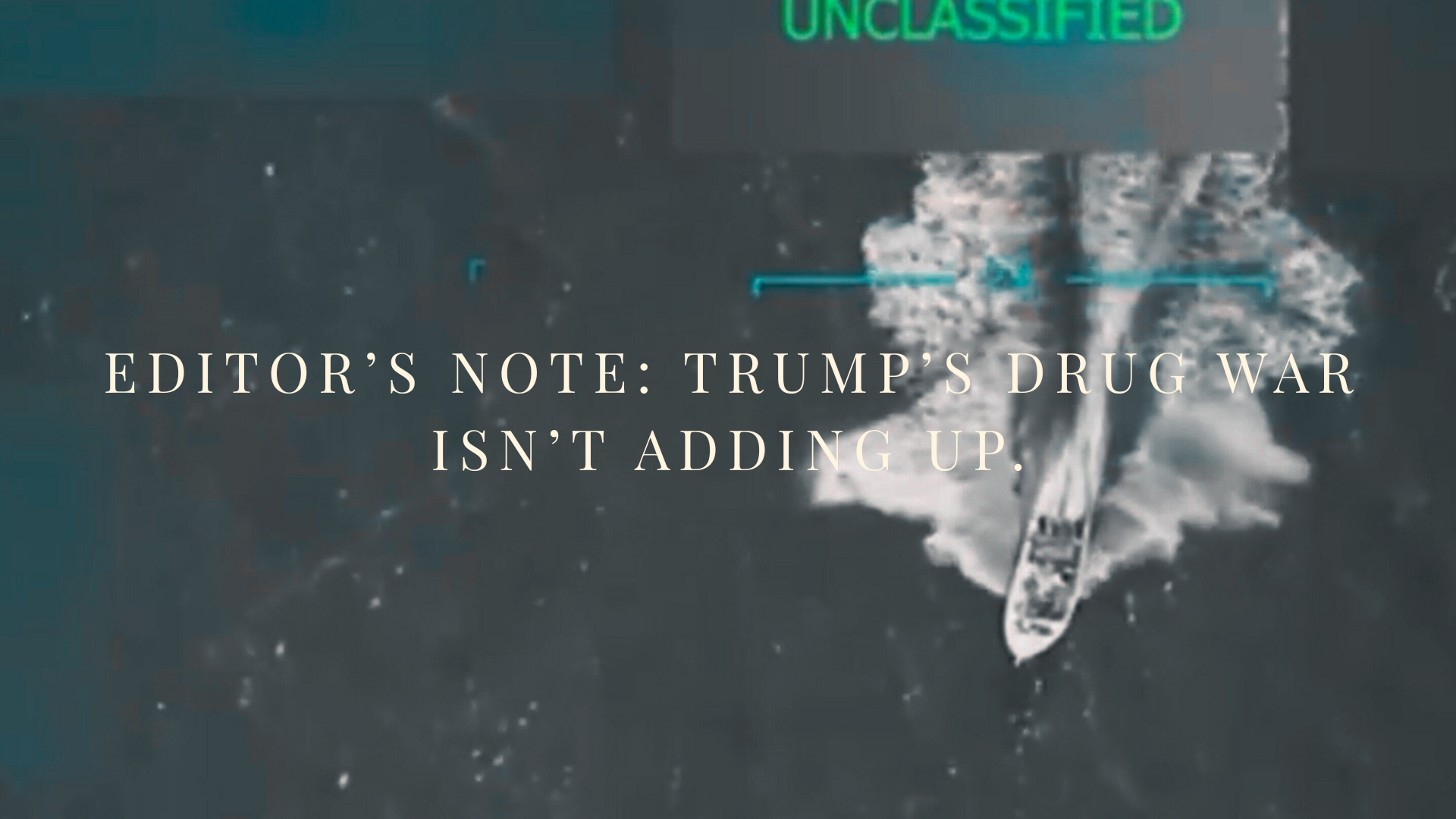 Trump’s drug war isn’t adding up