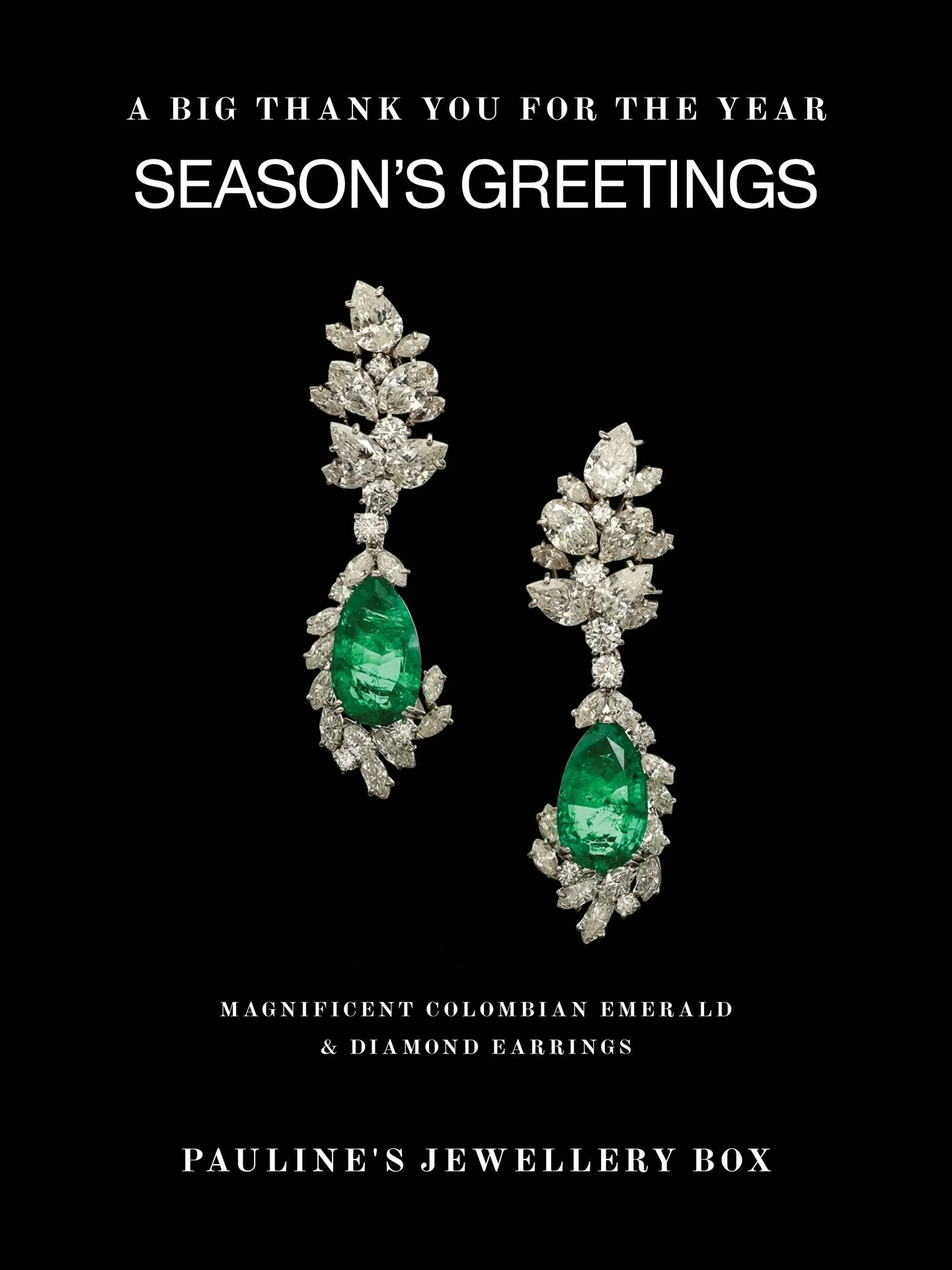 Thank you for sharing another year with us. Warm holiday wishes to each of you. We look forward to a year ahead filled with exciting jewellery and events.

Kisses,
Pauline and the team
&bull;
&bull;
&bull;
#paulinesjewellerybox #pjb #antiquejewels #a