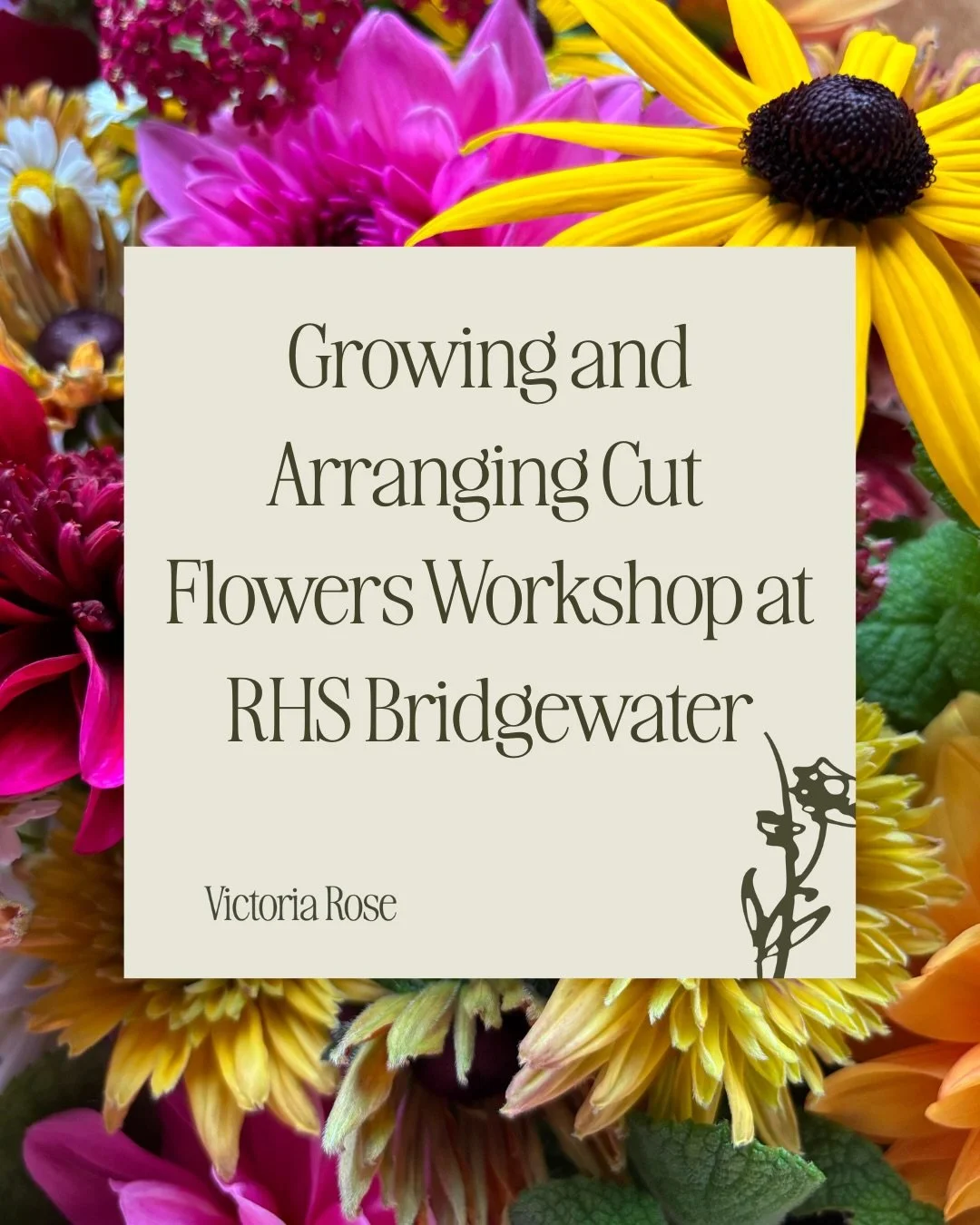 🌸 Growing and Arranging Cut Flowers Workshop 🌸

Well this is exciting! After my sell out Living Spring Wreath Workshop, I&rsquo;m back at @rhsbridgewater in July to host this wonderful, beginner-friendly, practical and creative workshop. I&rsquo;ll
