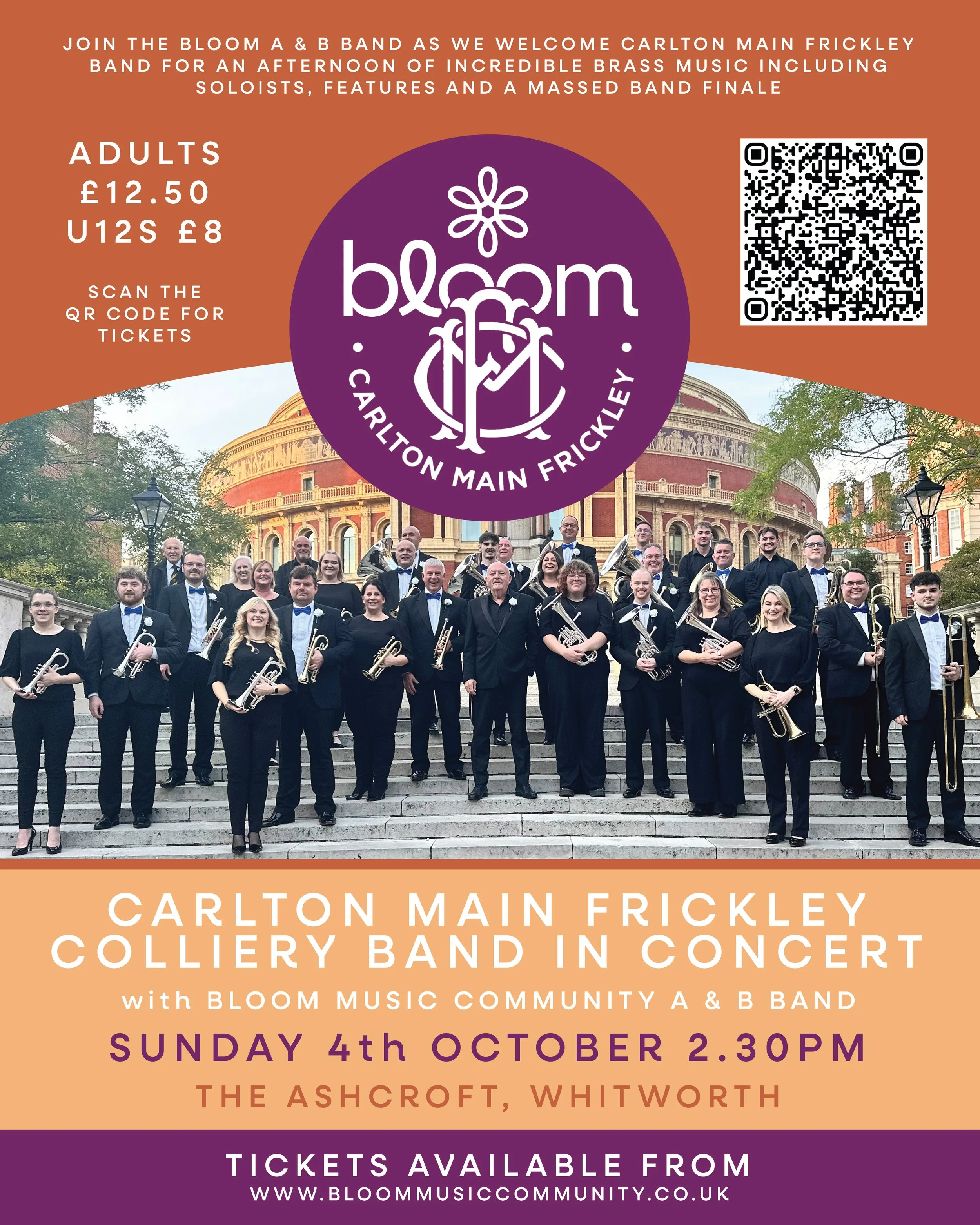 Carlton Main Frickley Band In Concert With Bloom Music Community A & B Band
