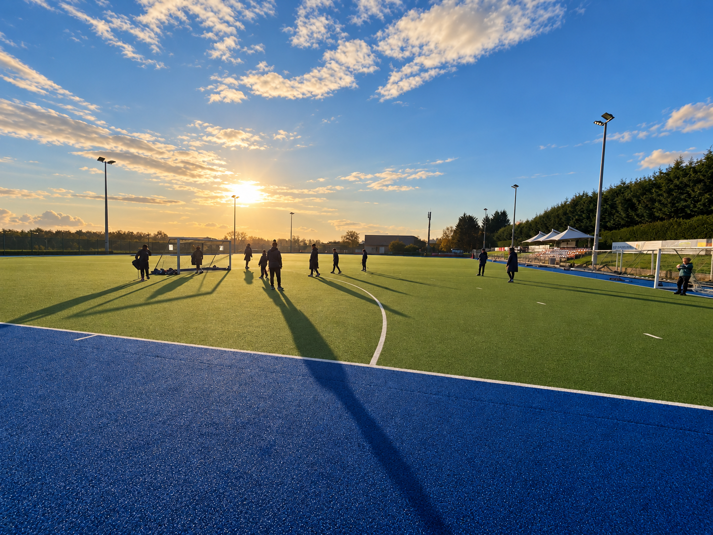 Sporting activities on the pitch at Trojans Sports Club