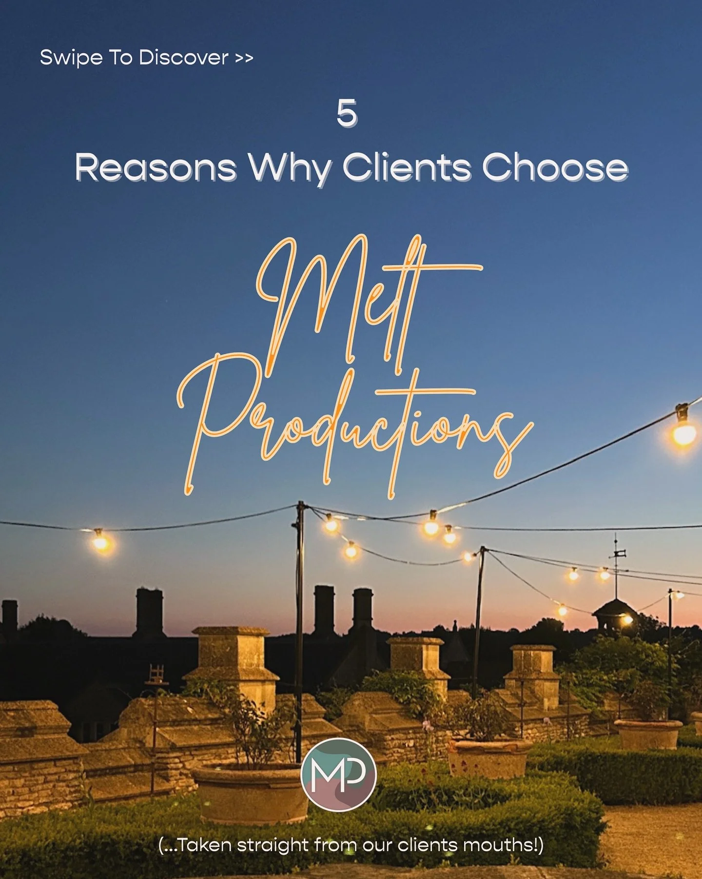 We recently reached out to some of our clients to discover the main reasons why they choose to work with us here at Melt Productions …And this is what they had to said, (we’re very much feeling the love!)❤️‍🔥💌
#EventPlanners #Even