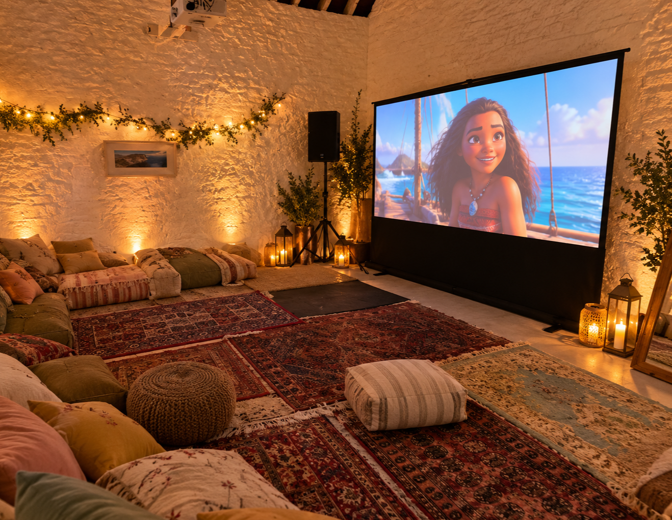 Pop-Up Cinema - Includes Projection Screen and Speakers - £550 + VAT