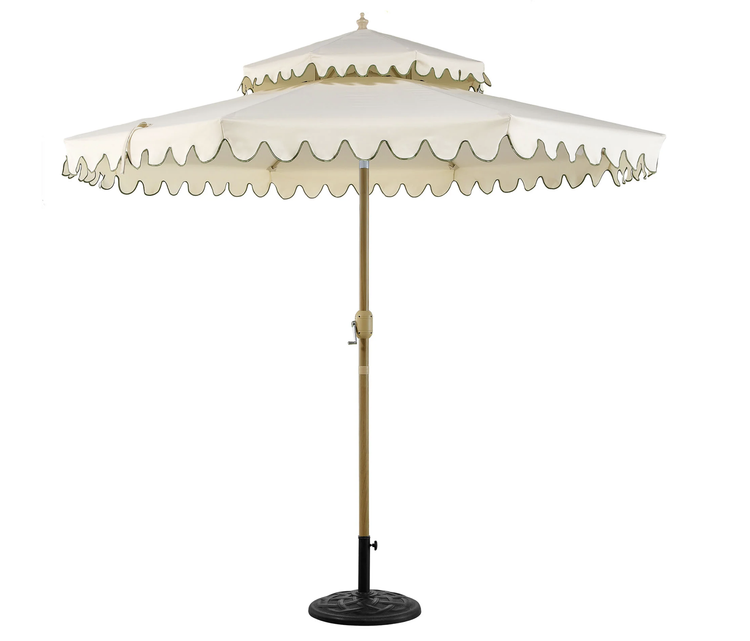 3m Diameter Scalloped Edge Parasol With 25kg Weight - £75 + VAT per Parasol