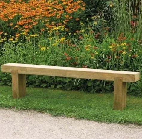 6ft Wooden Sleeper Bench - £35 + VAT per Bench