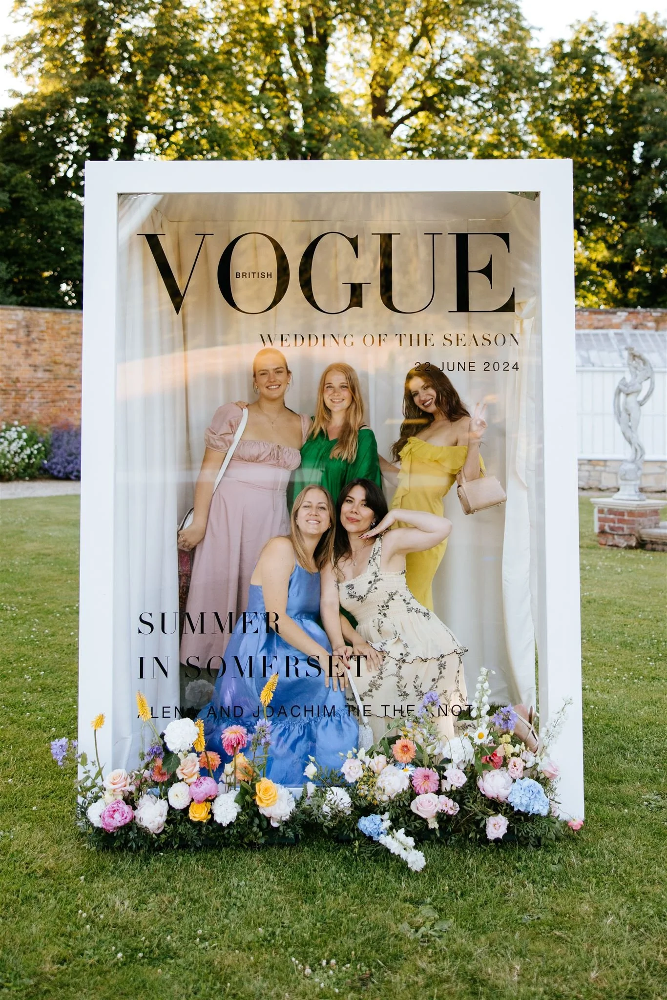 Personalised British Vogue Photo Booth - £695 + VAT (customisation costs costed per letter) 
