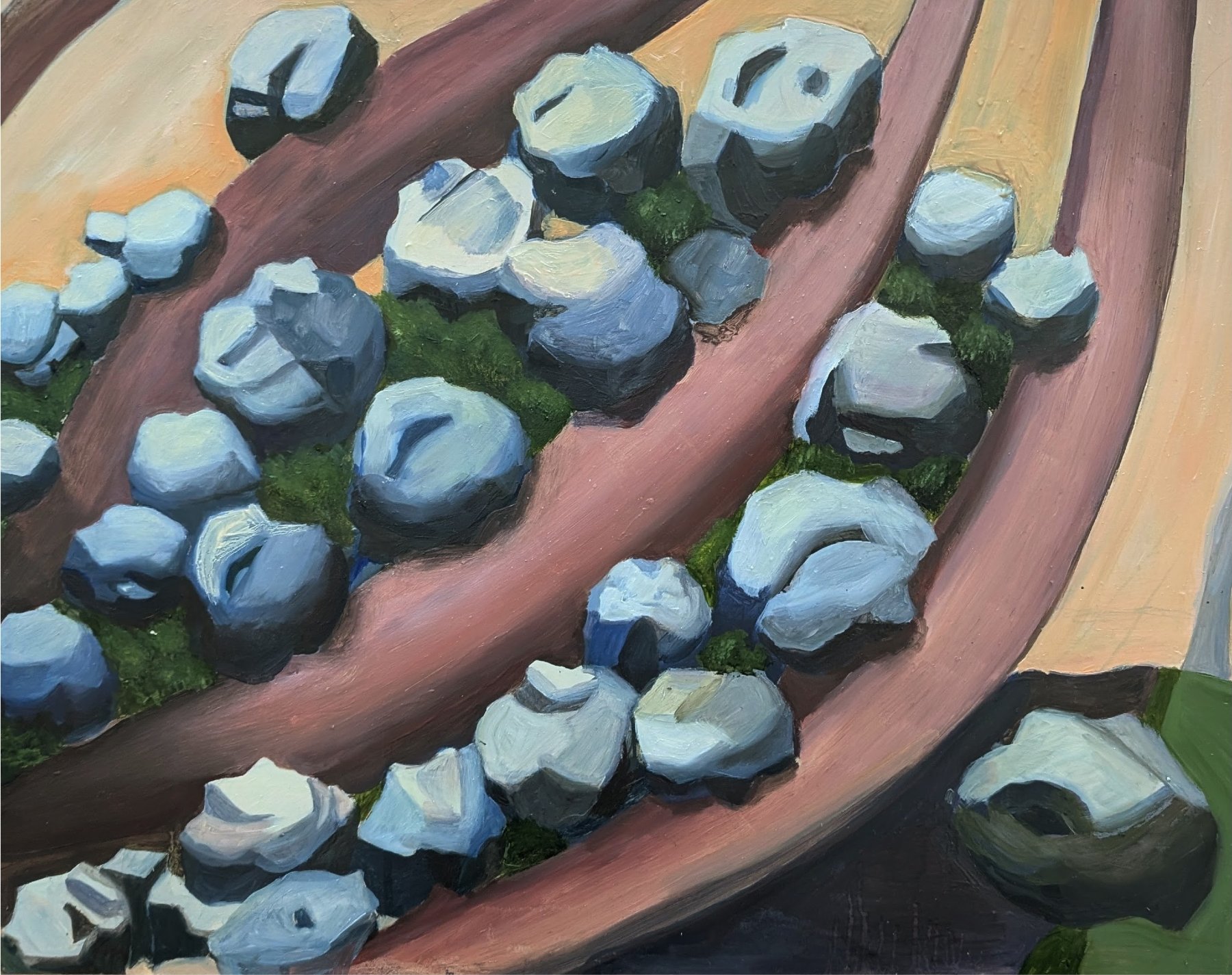 The stone ahead are not the weight of the time