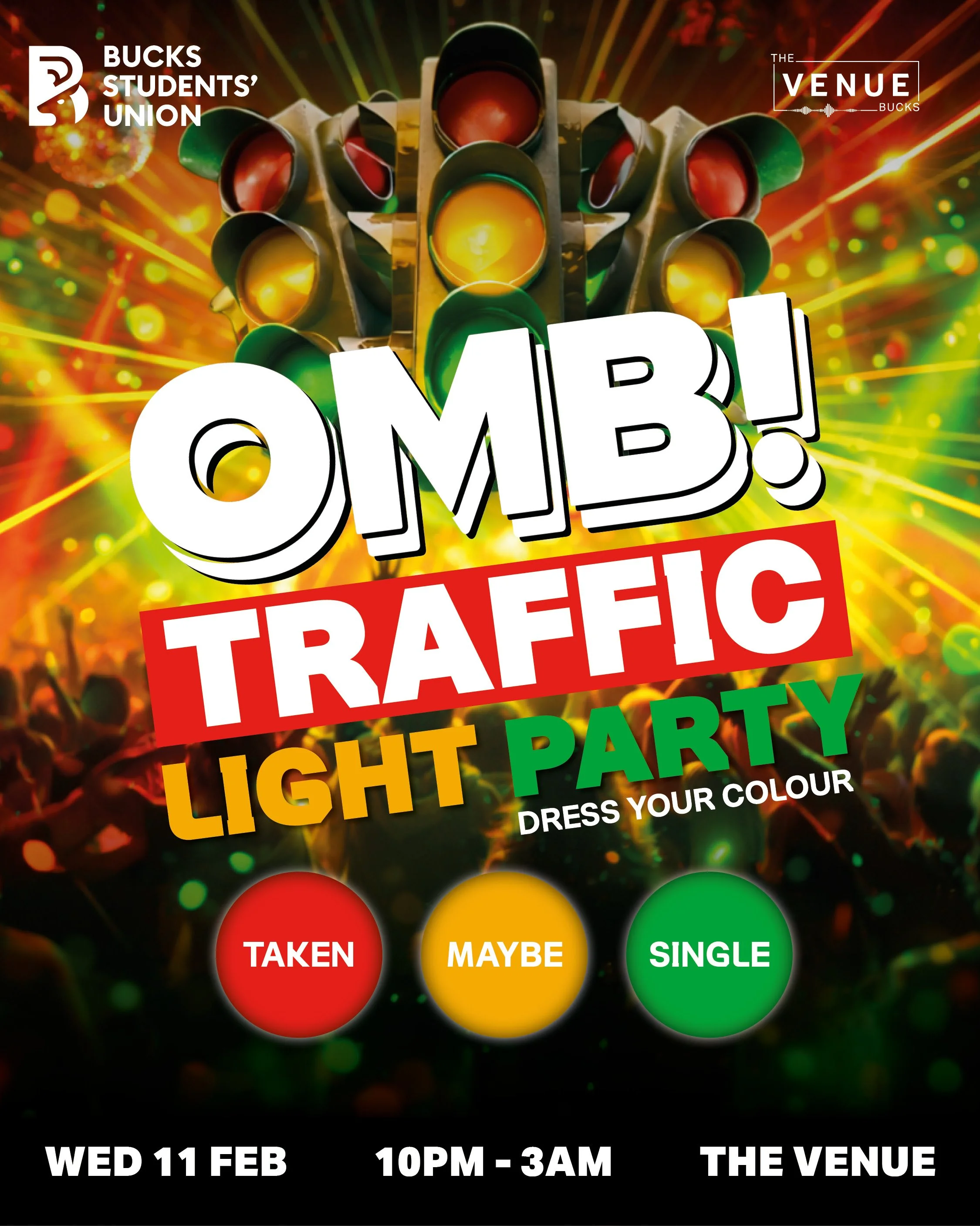 Postert for One Direction themed party, featuring five smiling young men, event details at the bottom, and various musical and star icons.