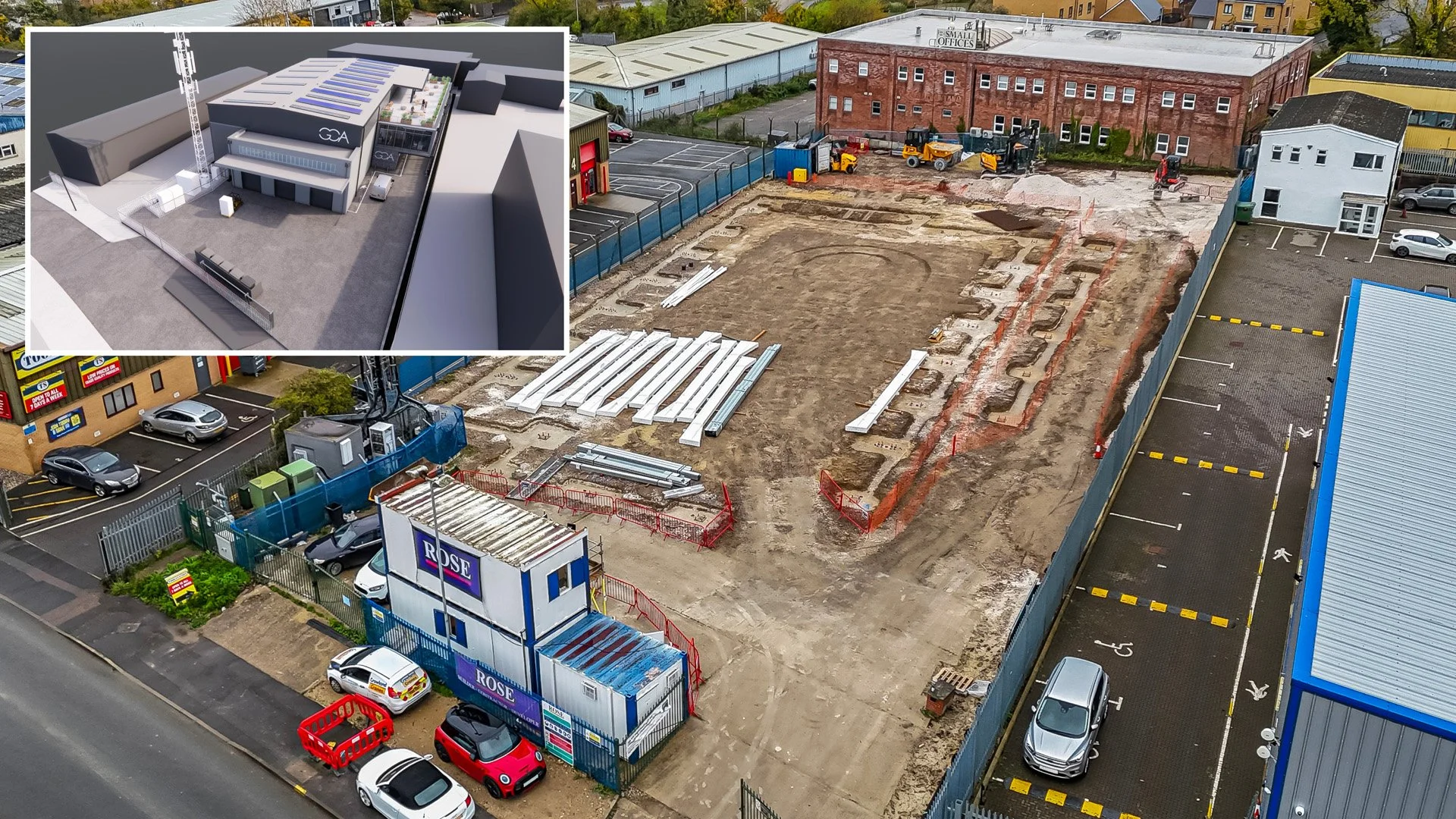 Meon Surveyors assisted with Party Wall services for a new state of the art industrial unit site in North Essex. Works triggering the act related to boundary works and sheet piling.