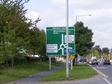 Road leading to Oldbury, where we serve as Party wall surveyors